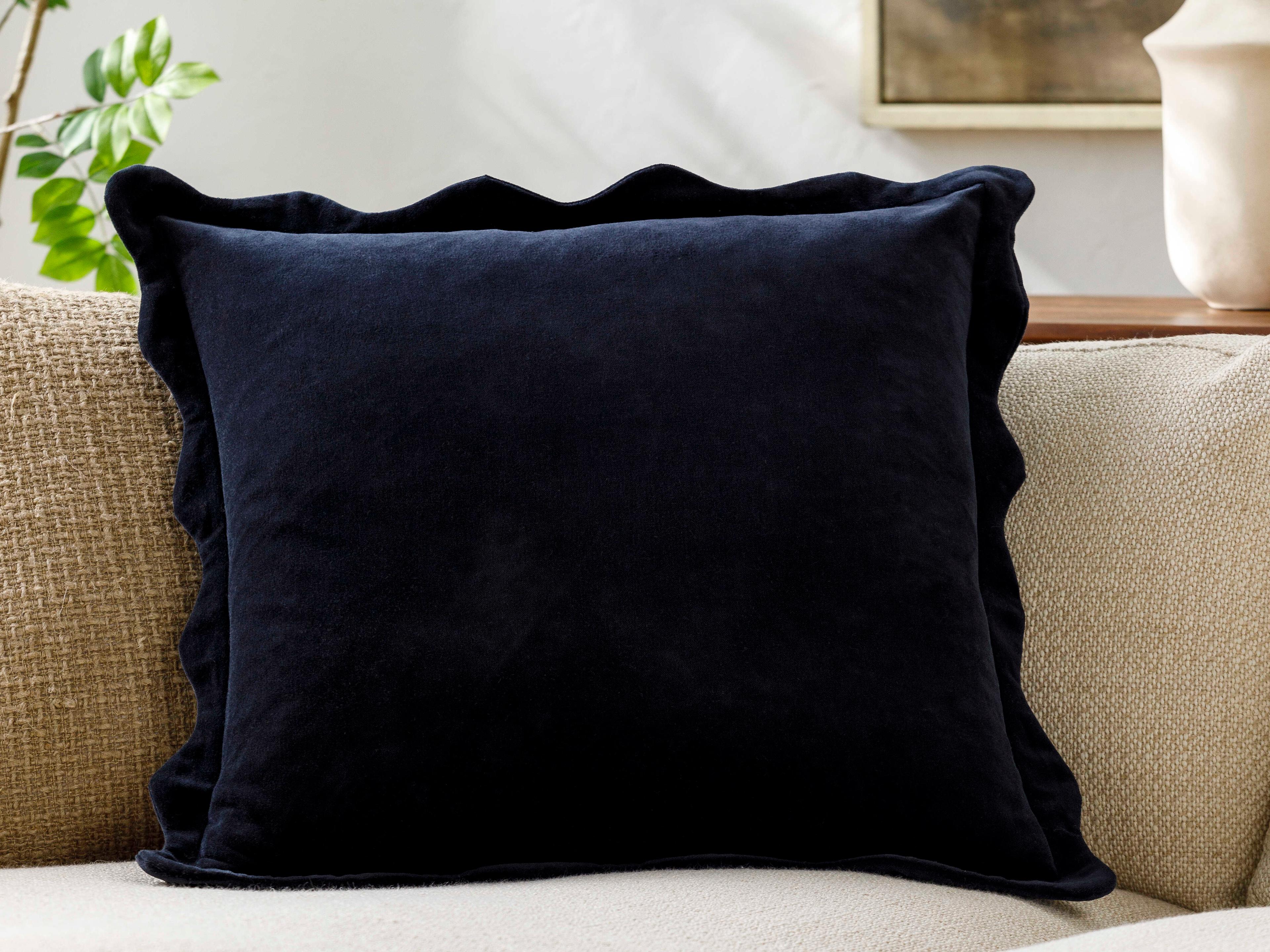 Surya Effervescent Black Pillow