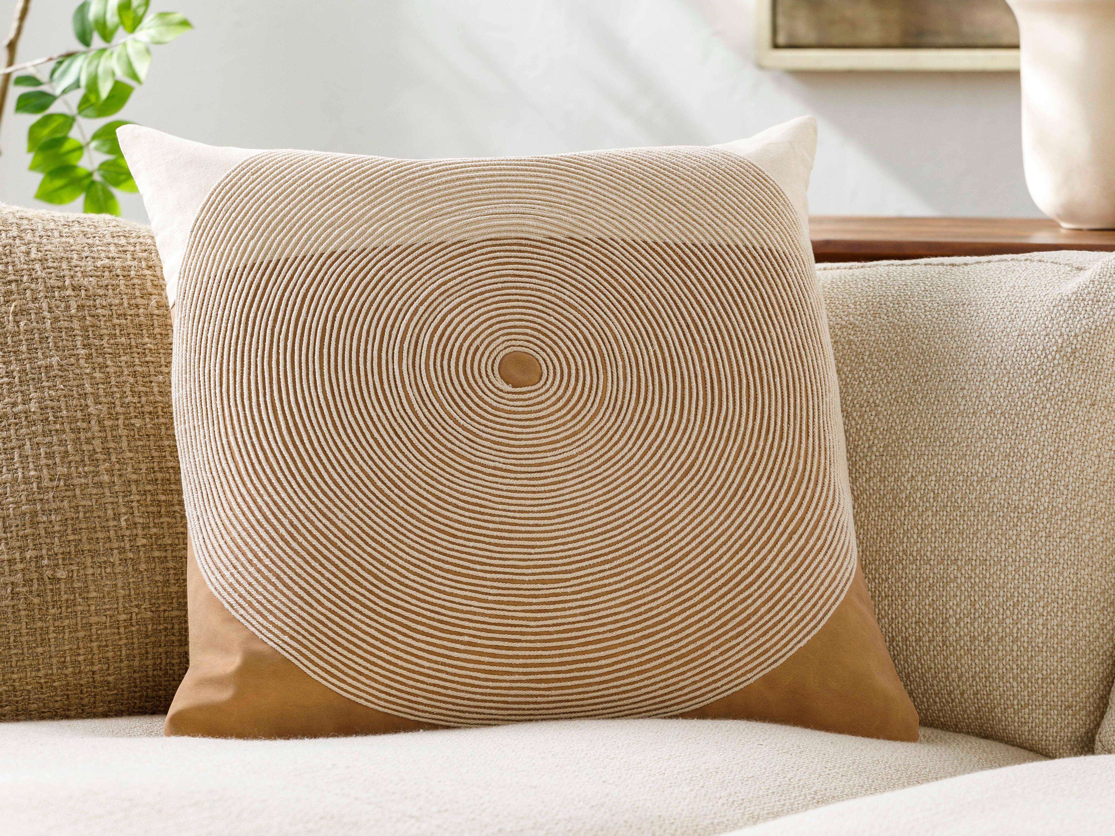Surya Eternity Beige Pillow