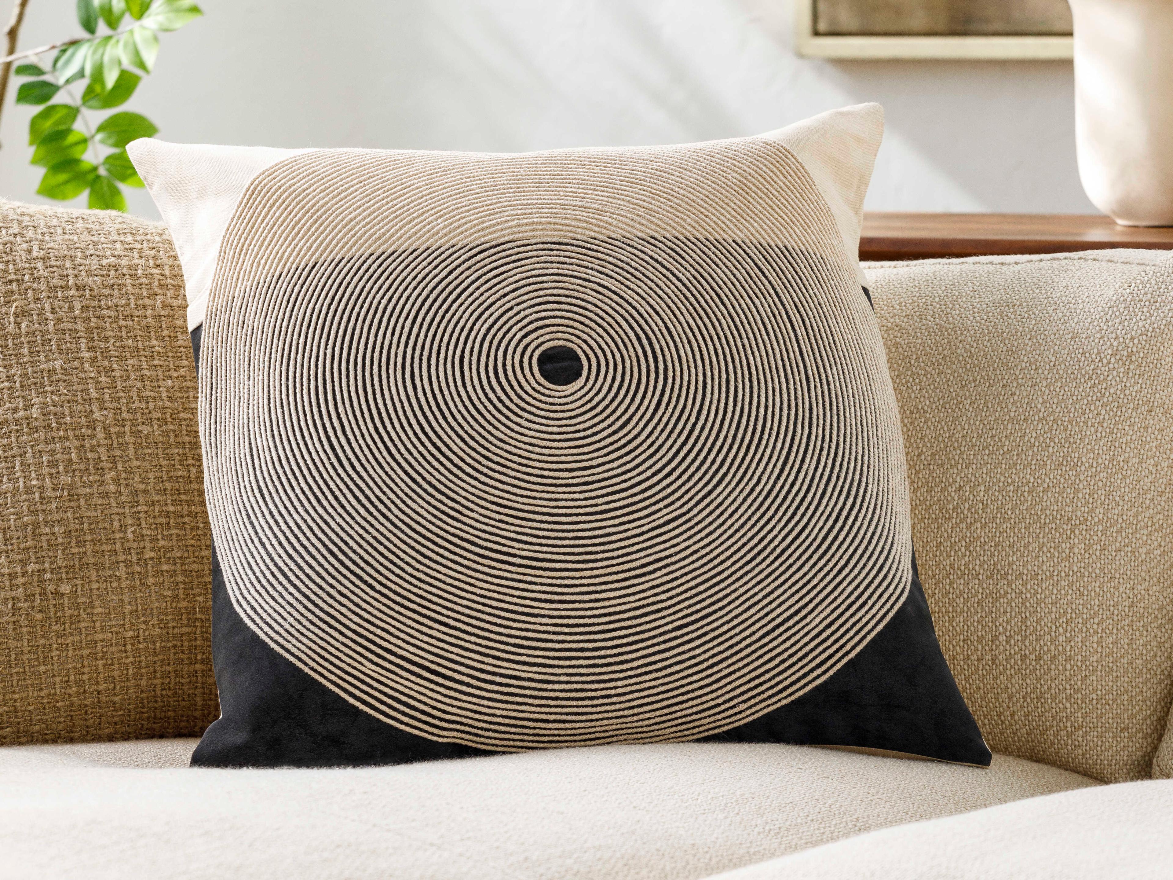 Surya Eternity Black Pillow