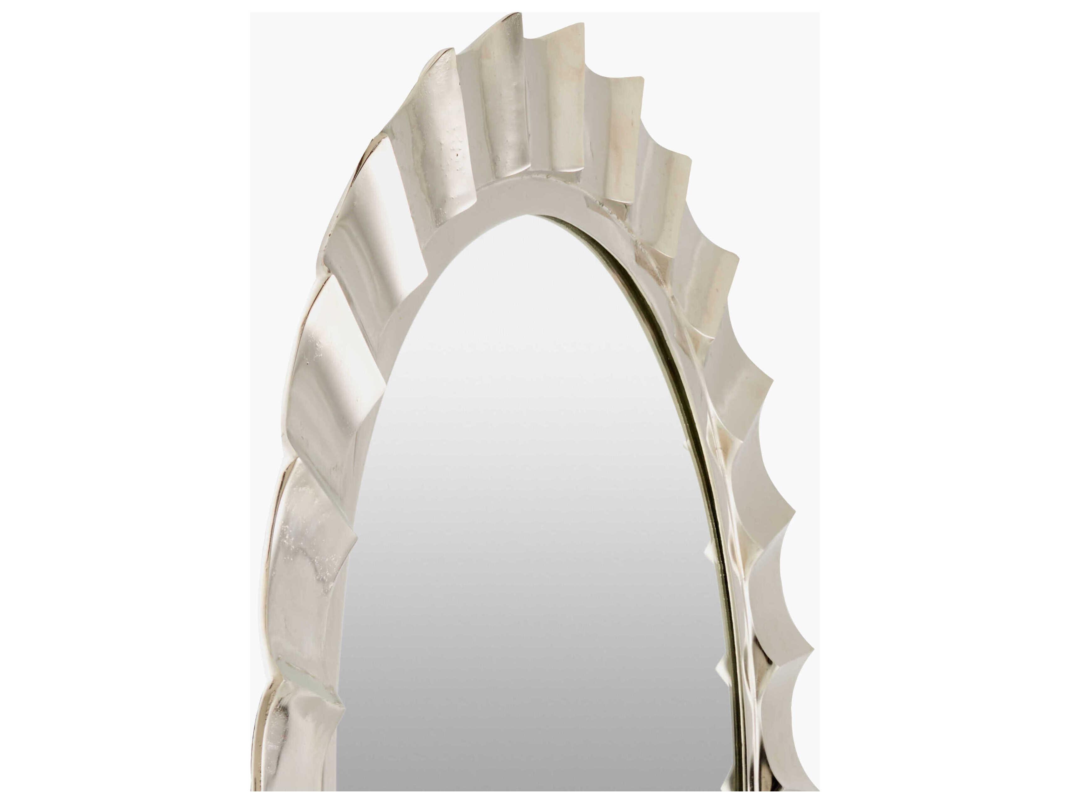 Surya Tejasvi Metallic Nickel Square Wall Mirror