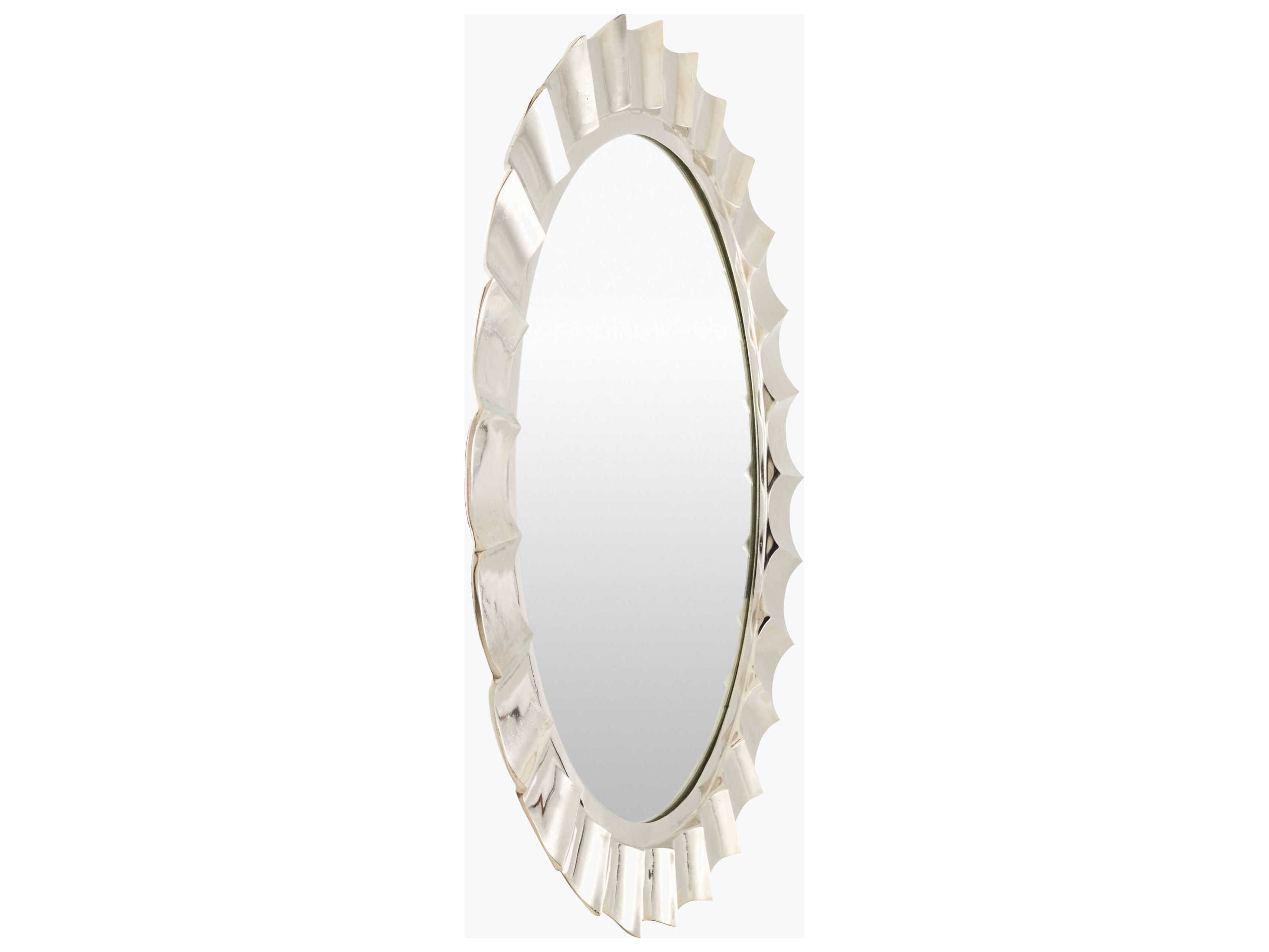 Surya Tejasvi Metallic Nickel Square Wall Mirror