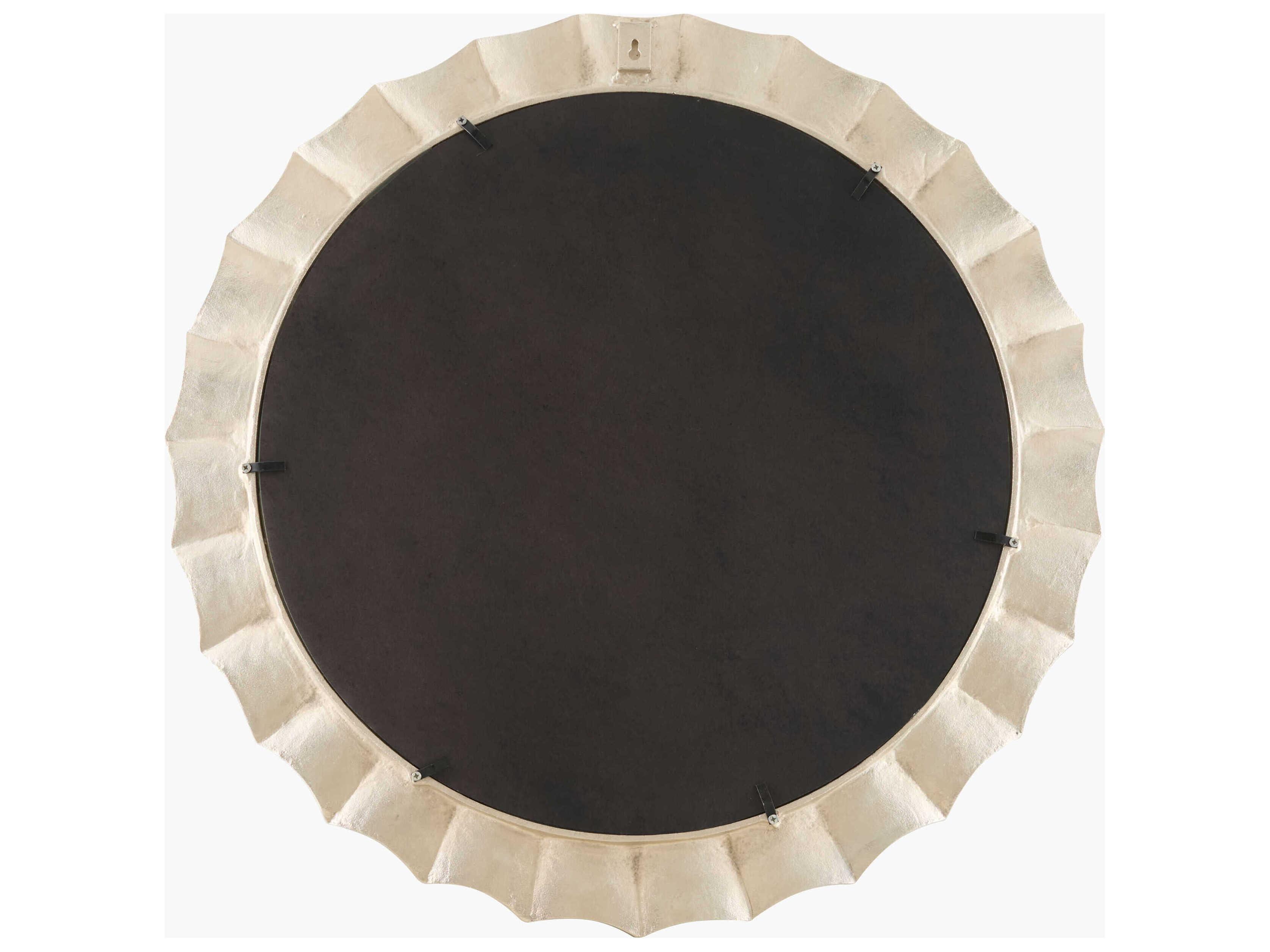 Surya Tejasvi Metallic Nickel Square Wall Mirror