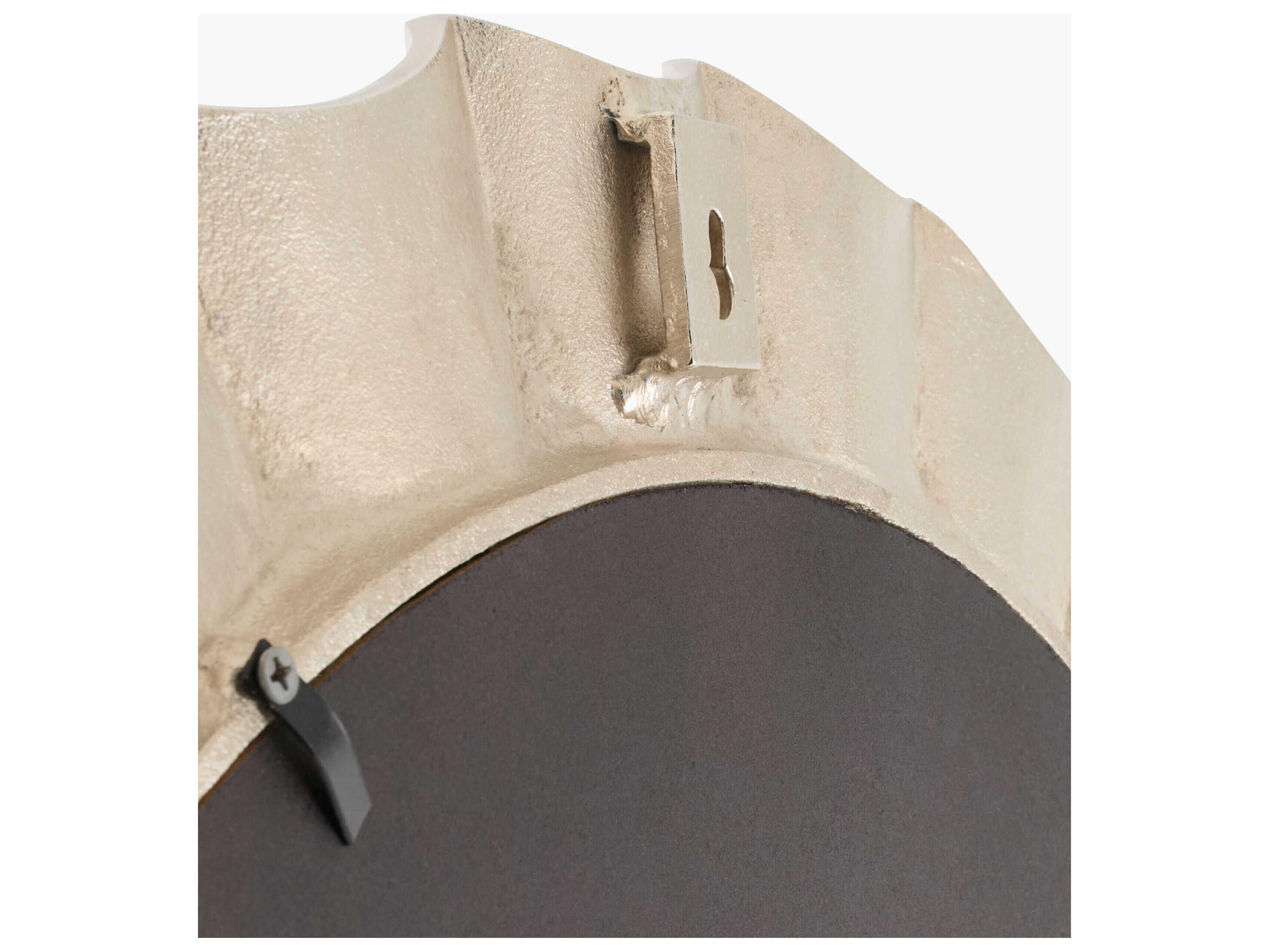 Surya Tejasvi Metallic Nickel Square Wall Mirror