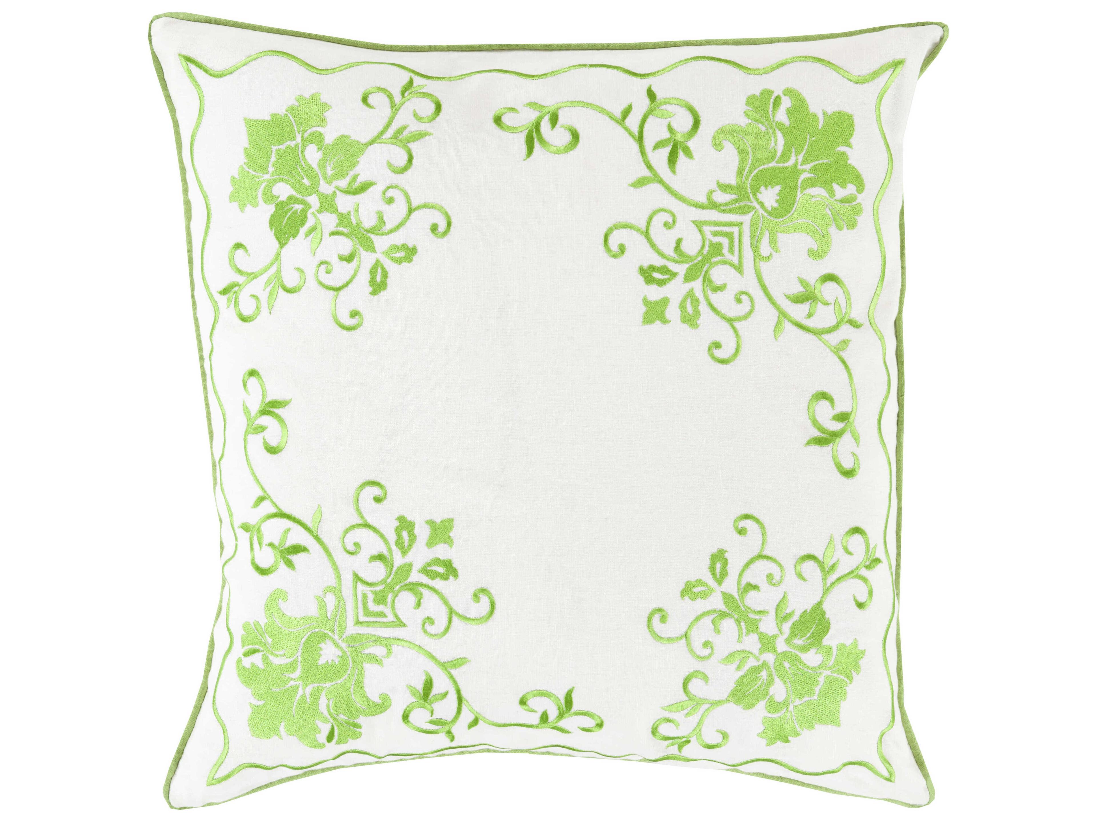 Surya Eloise Green Pillow