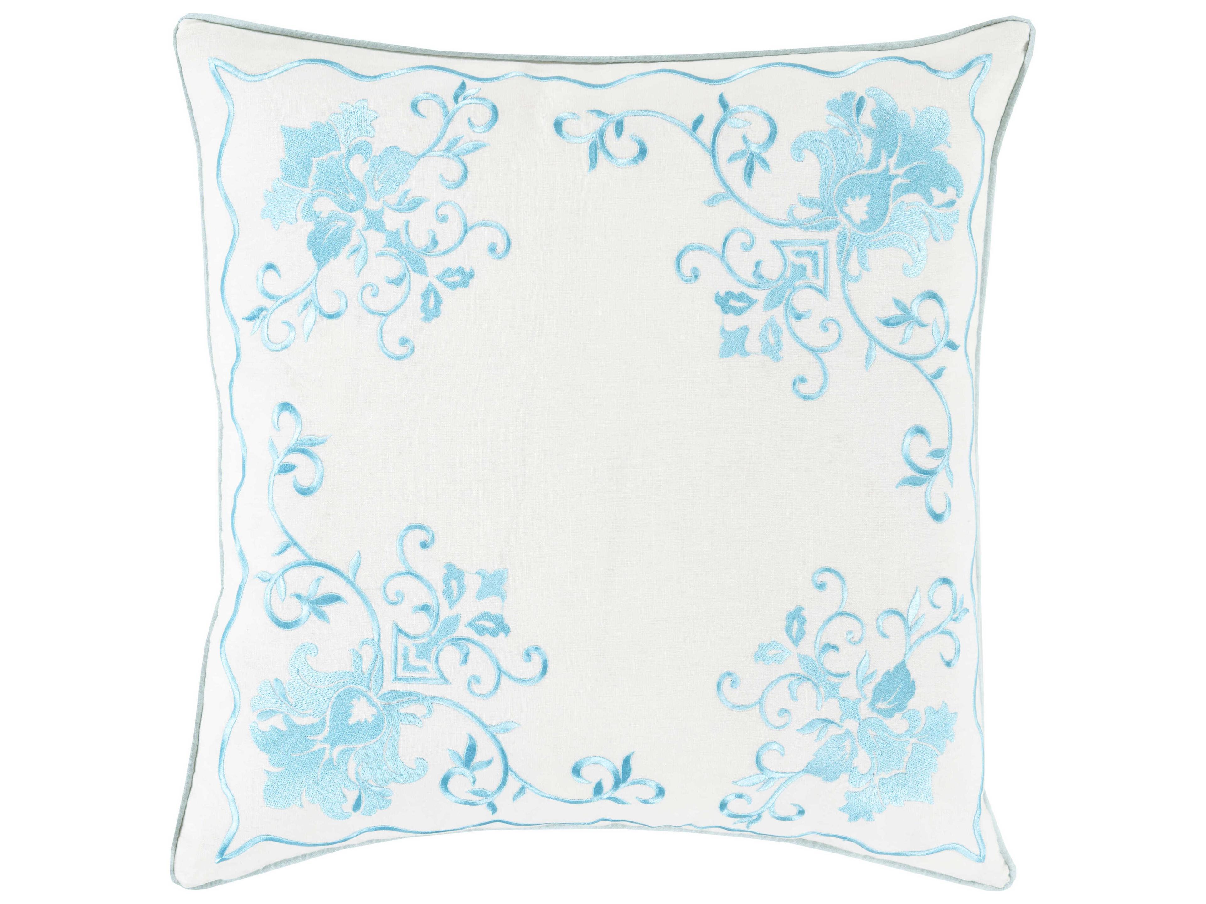 Surya Eloise Aqua Pillow