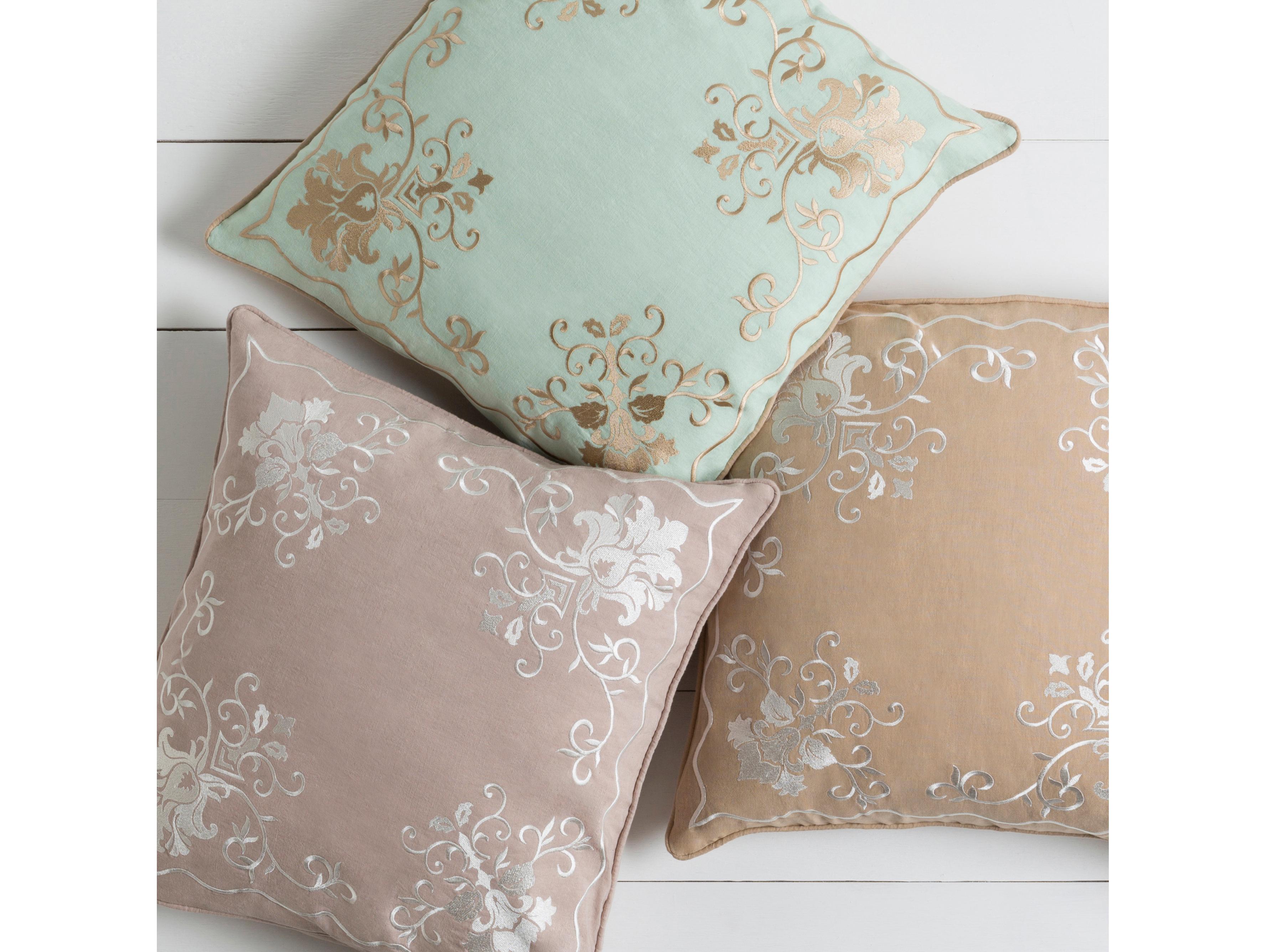 Surya Eloise Brown Pillow