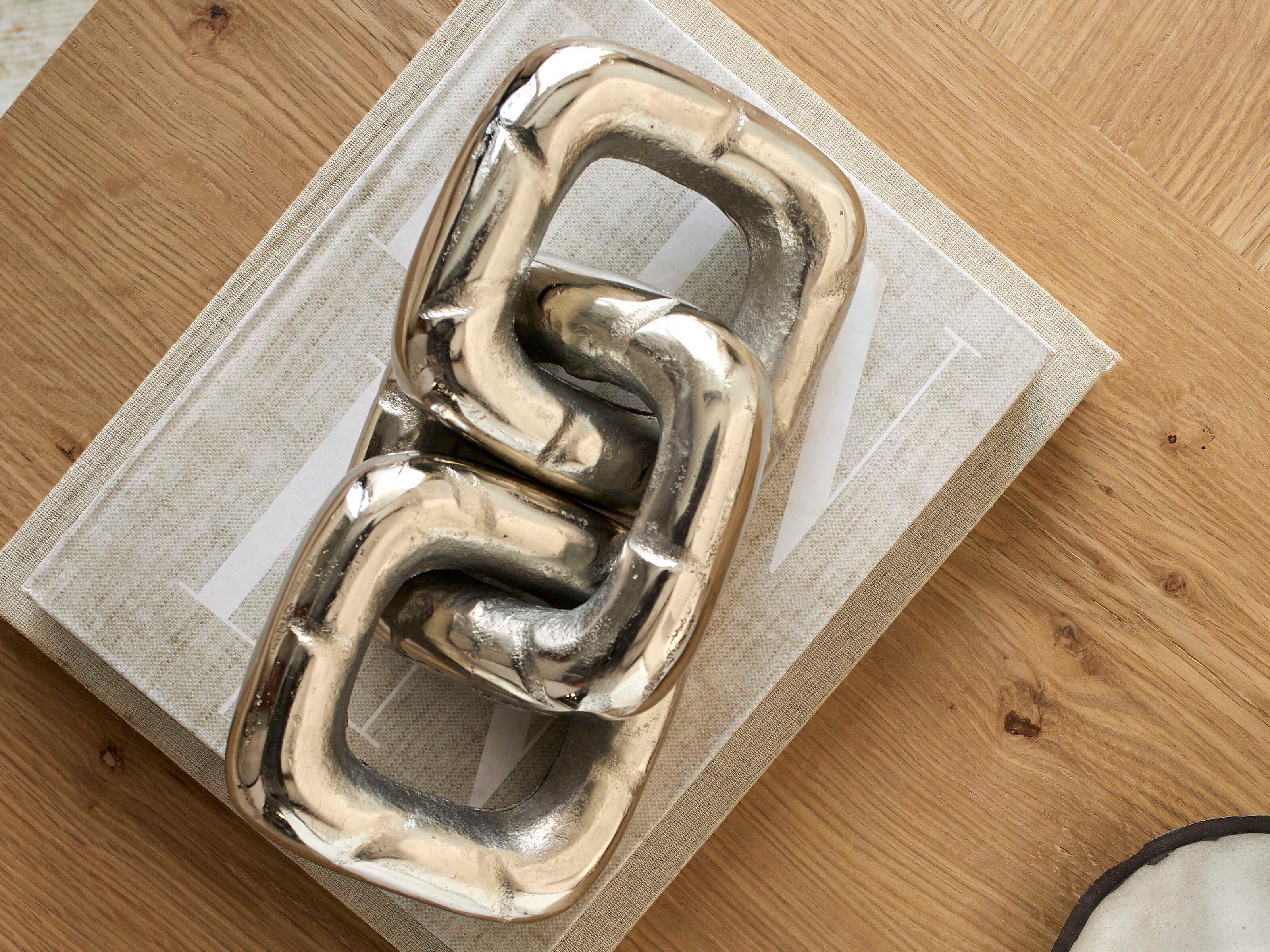 Surya Sherman Metallic Silver Sculpture