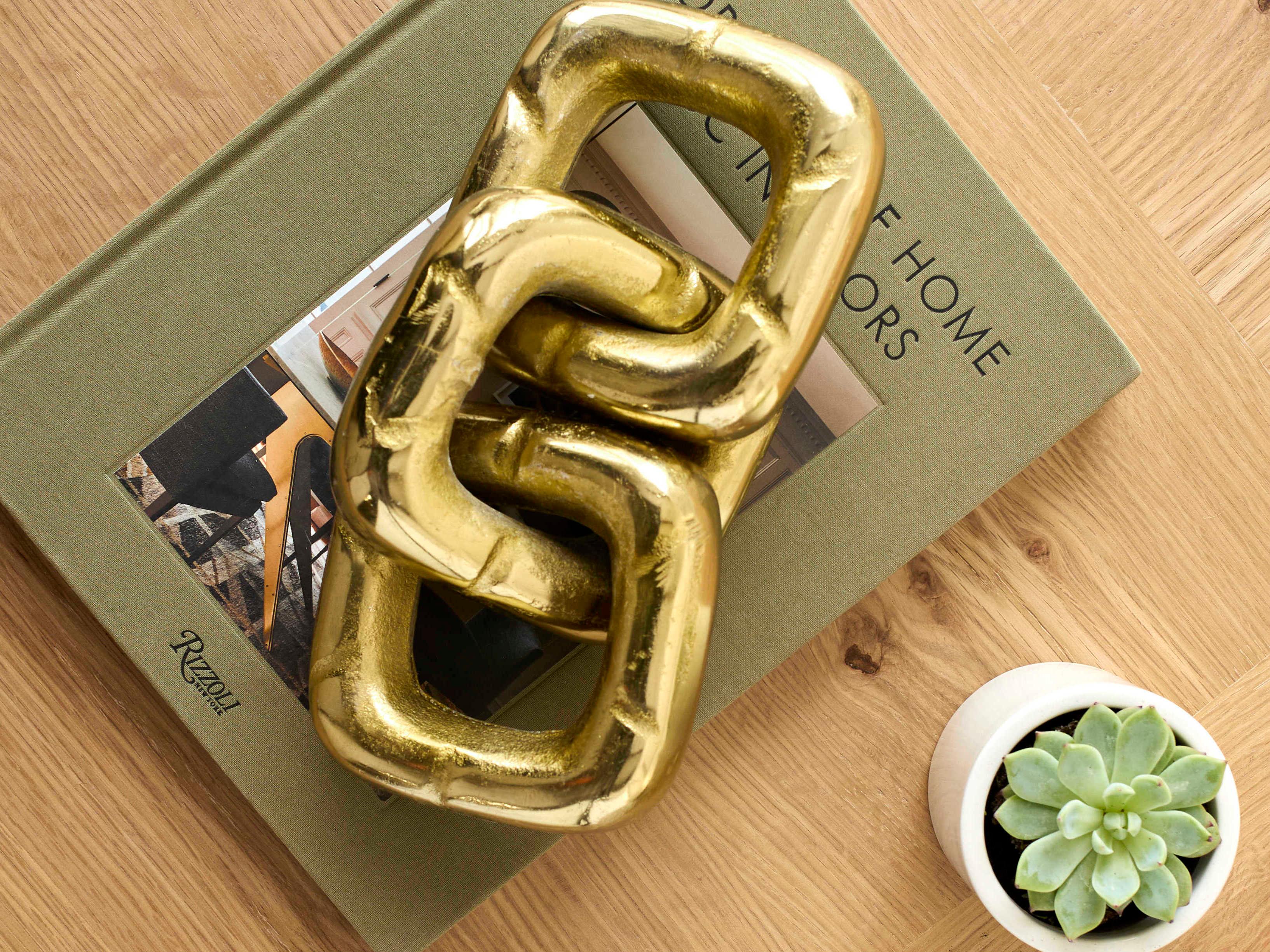 Surya Sherman Metallic Brass Sculpture