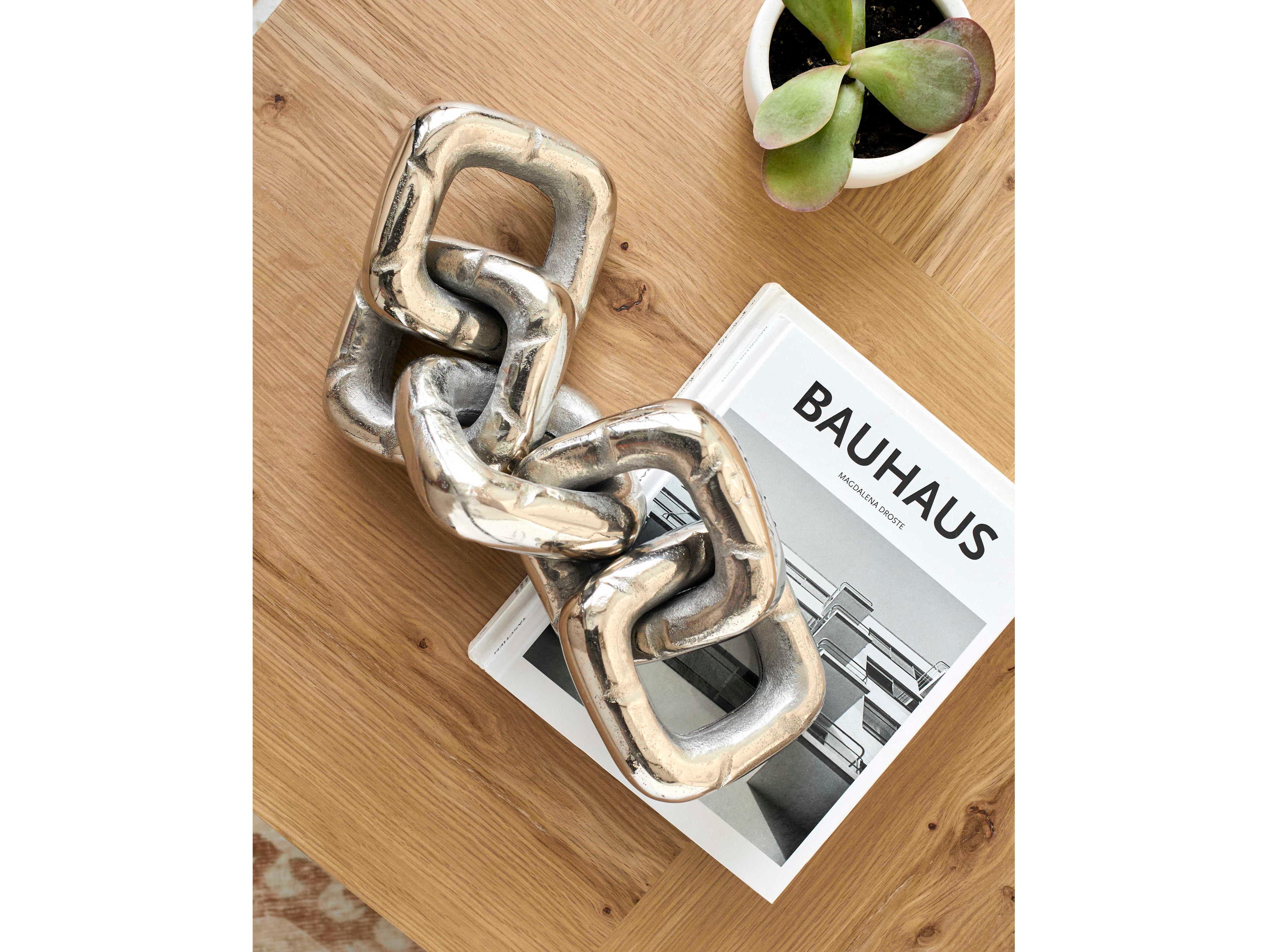 Surya Sherman Metallic Silver Sculpture