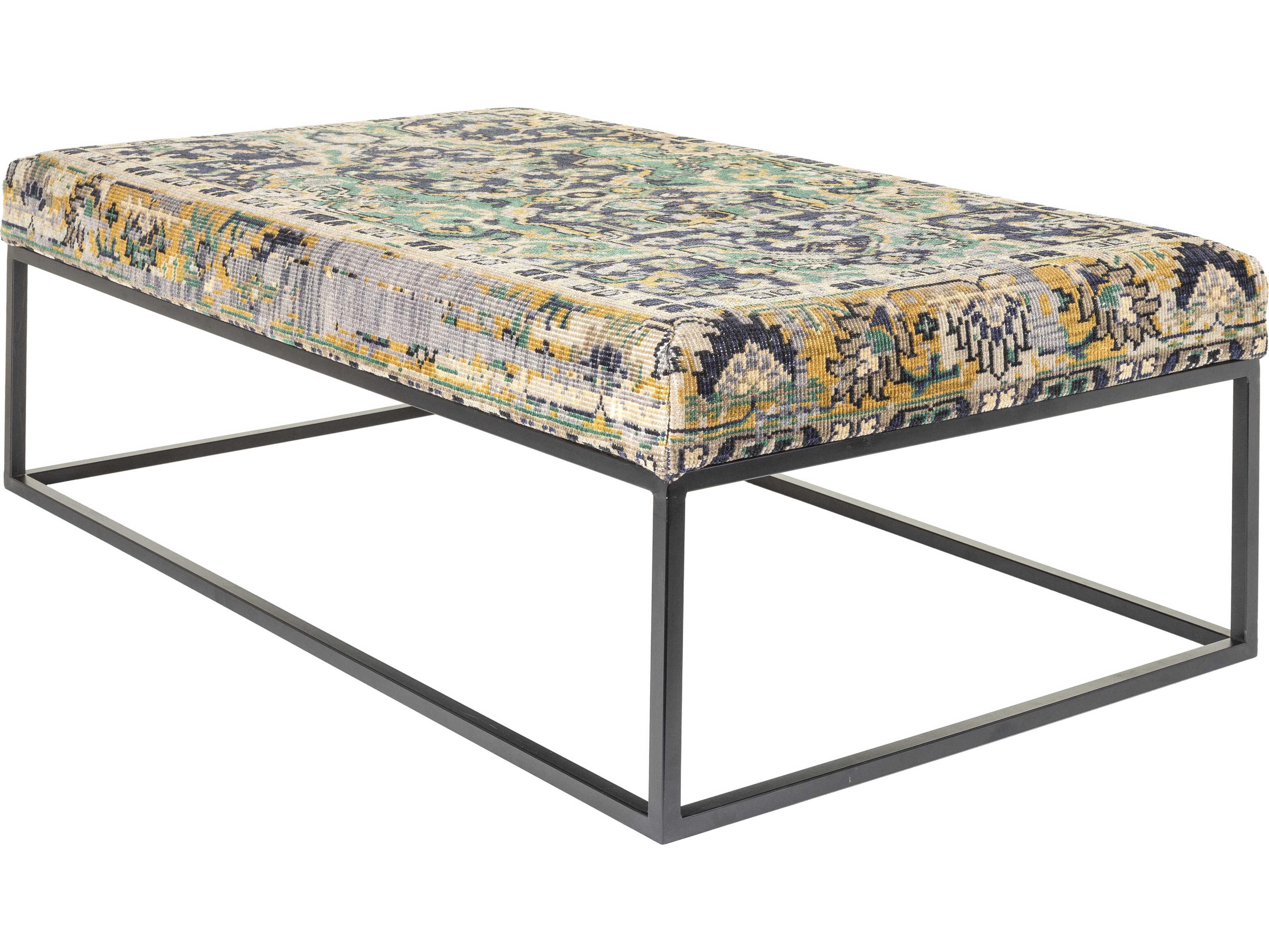 Surya Ergani Black Upholstered Accent Bench