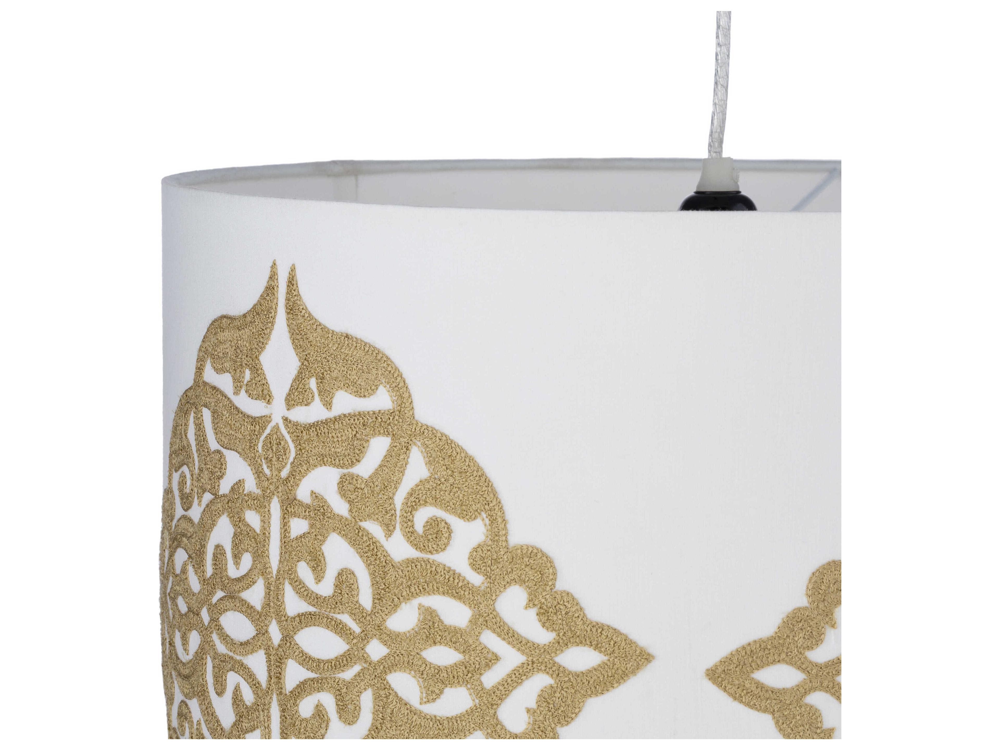 Surya Elisa 1-Light White Gold Pendant