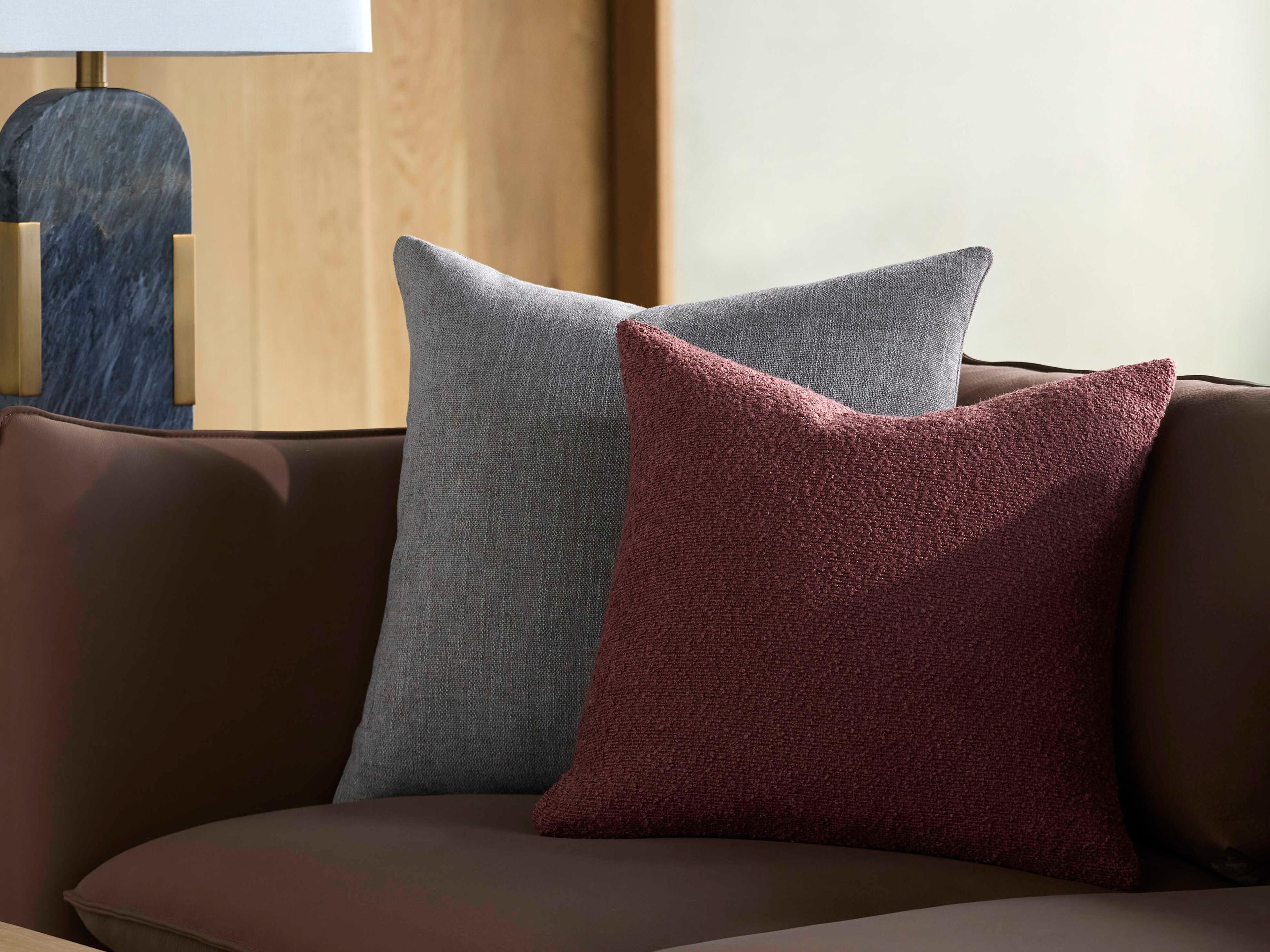Surya Eesha Burgundy Pillow
