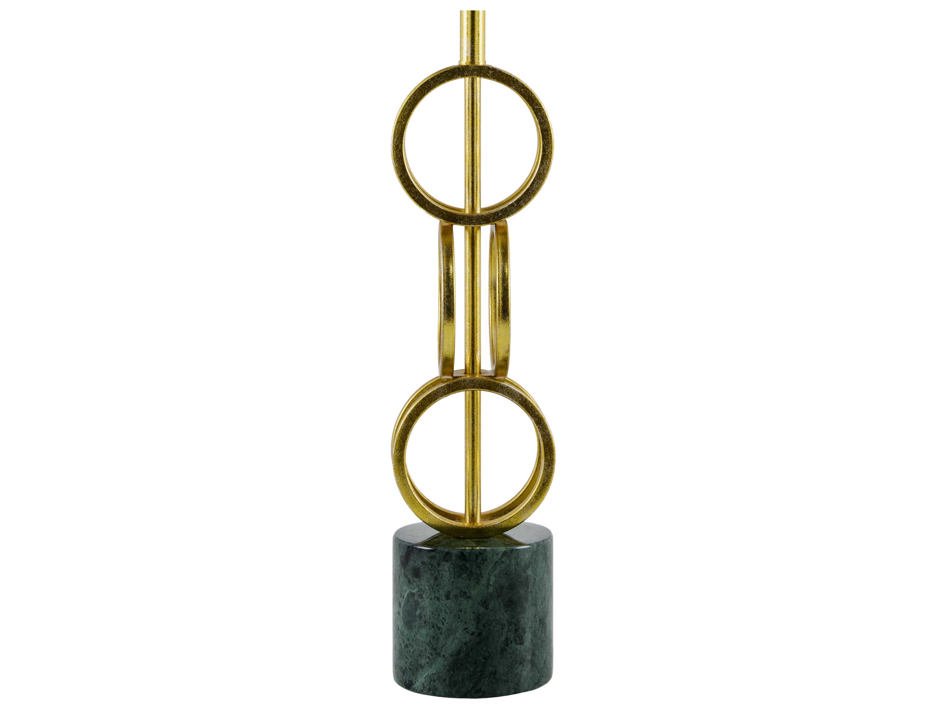 Surya Evans Gold Beige Linen Buffet Lamp