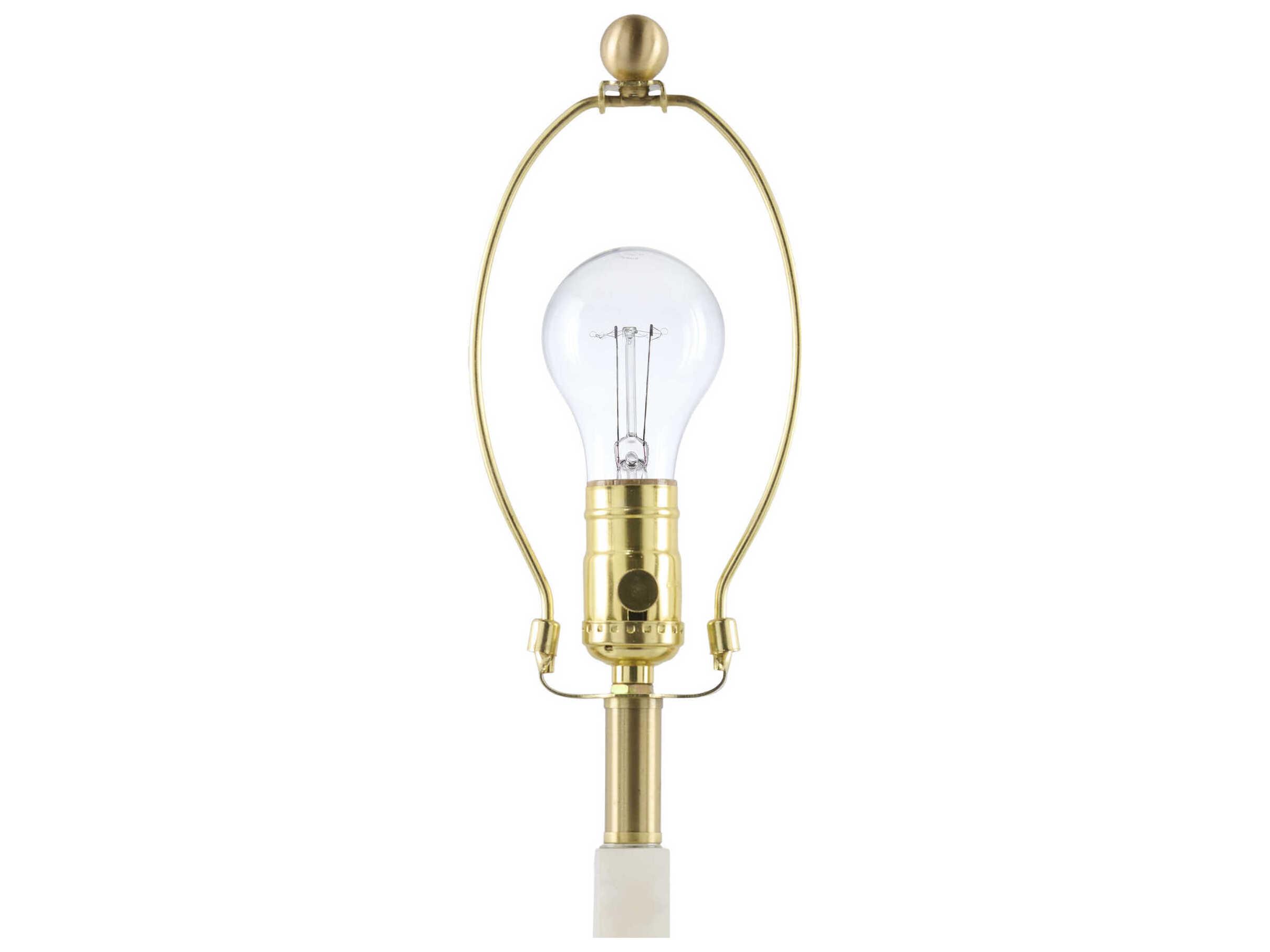 Surya Falaise Cream White Linen Off Buffet Lamp