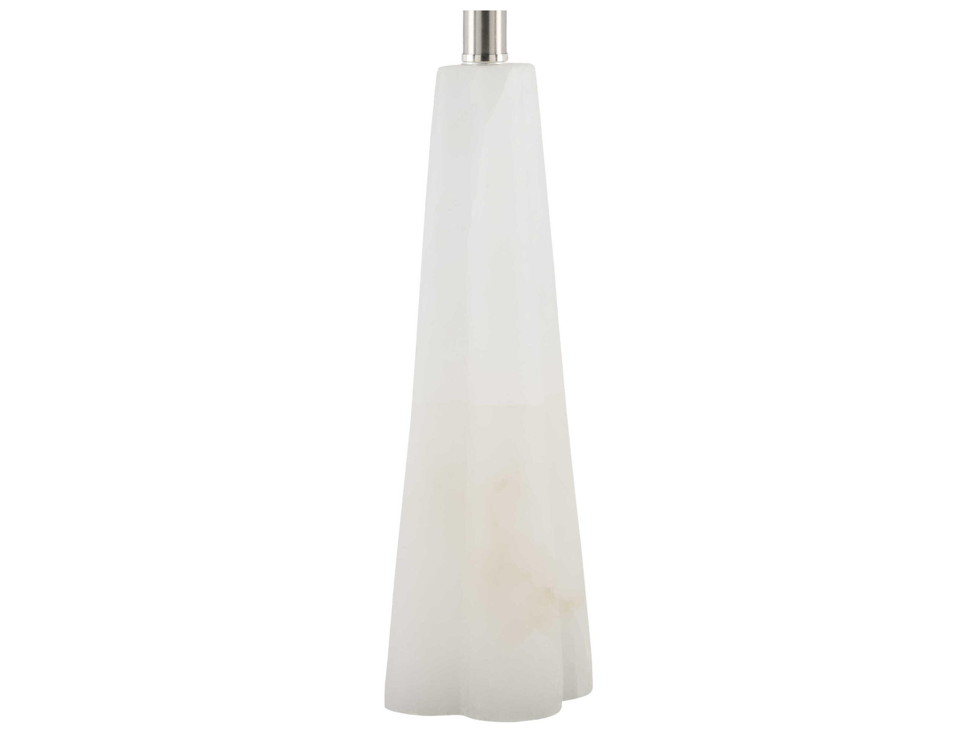 Surya Falaise Cream White Linen Off Buffet Lamp