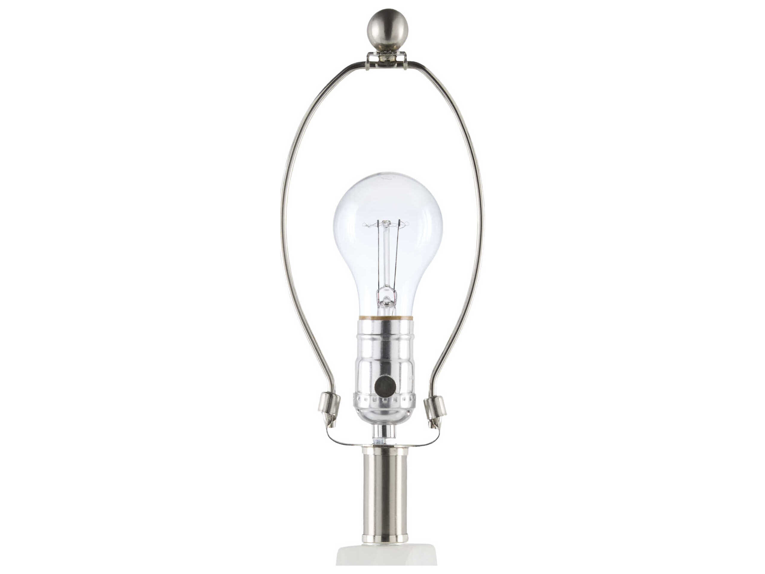 Surya Falaise Cream White Linen Off Buffet Lamp