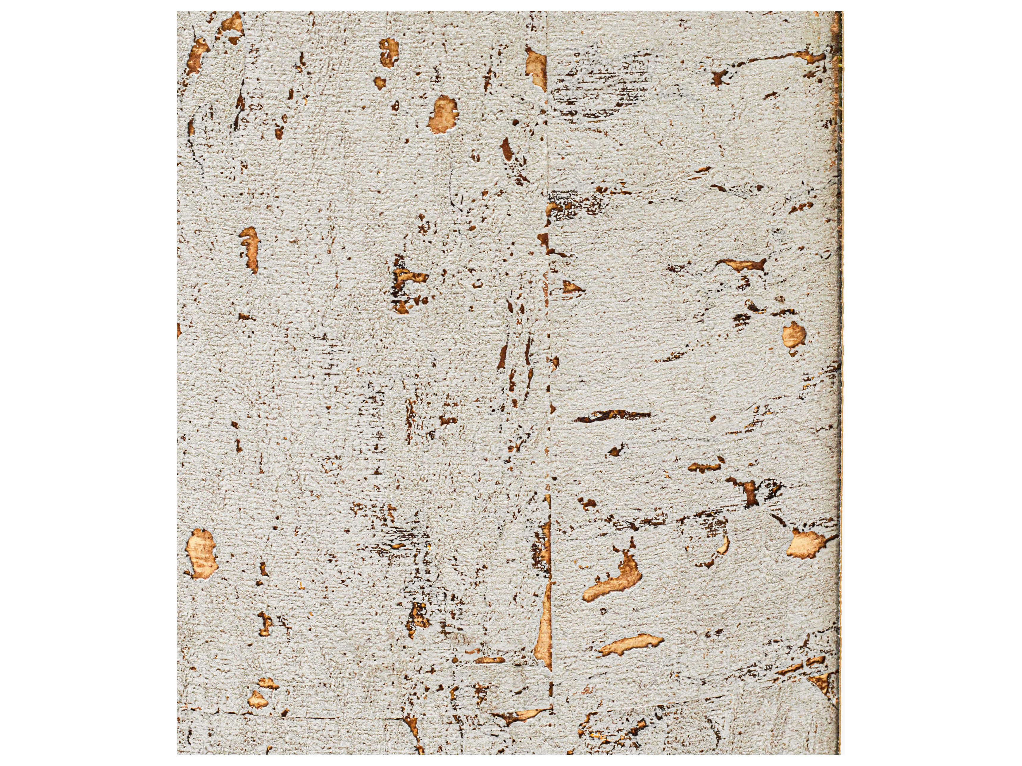 Surya Faron Round Wood Silver Gray Brown End Table