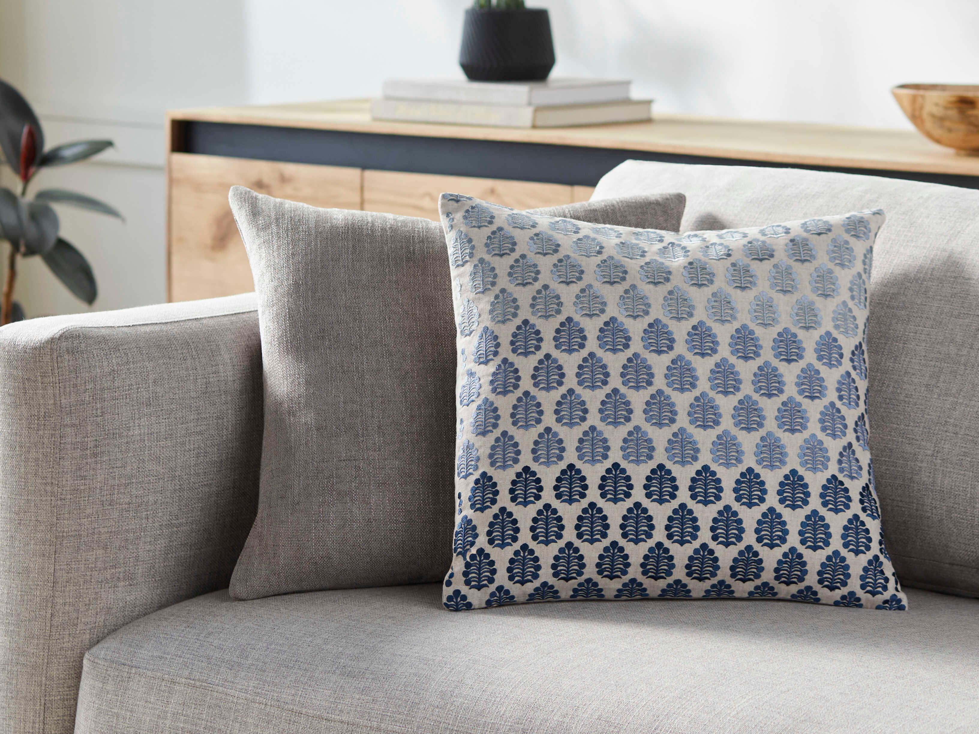 Surya Fabuleuse Light Blue Pillow