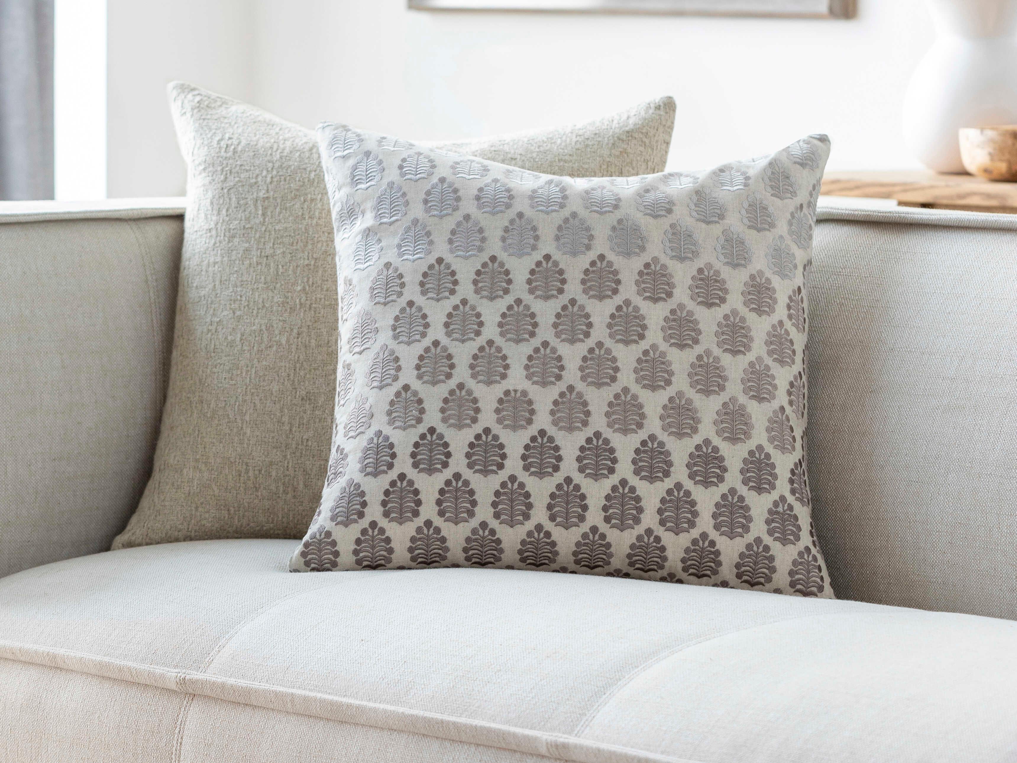 Surya Fabuleuse Light Gray Pillow