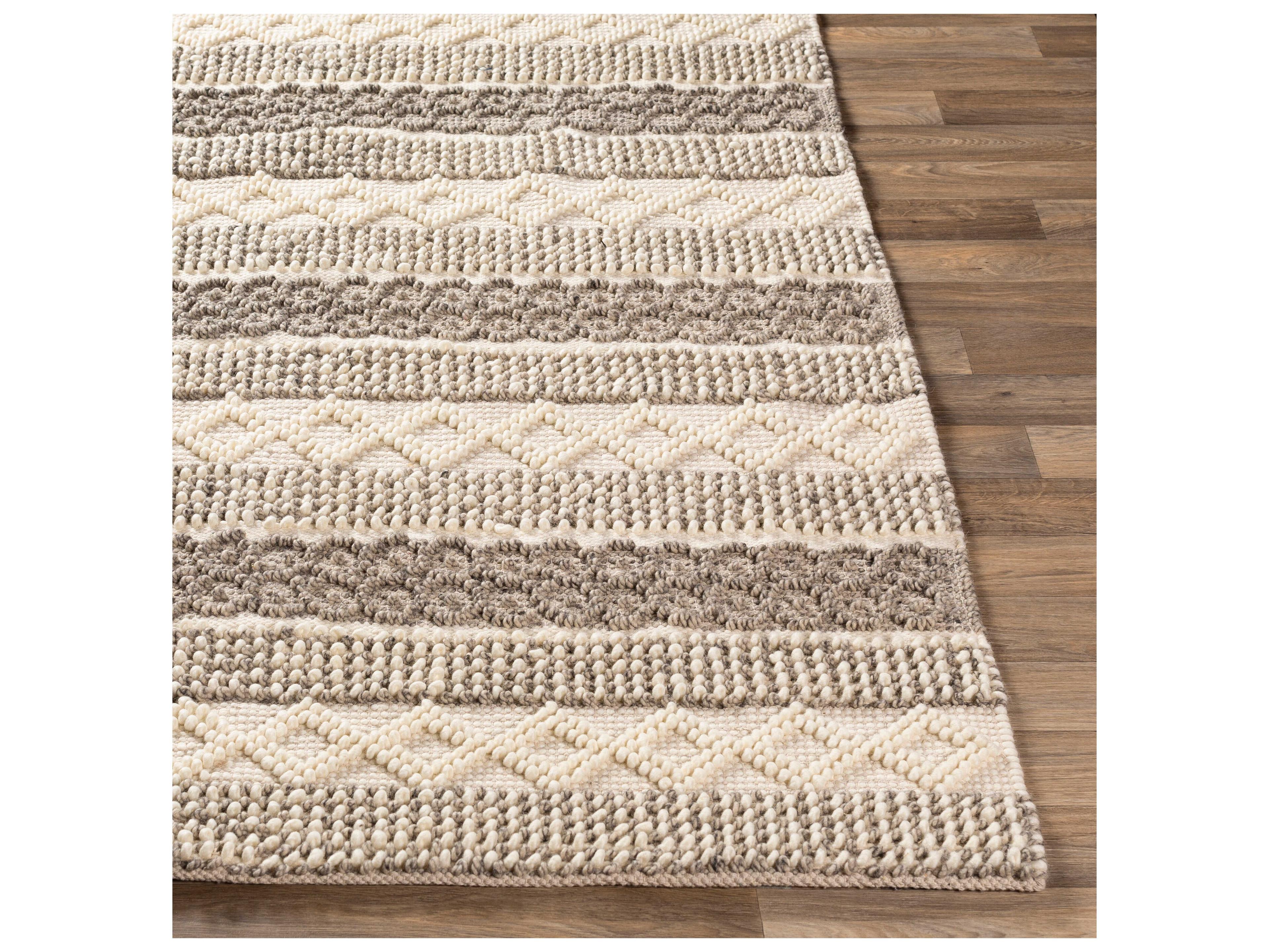 Surya Farmhouse Neutrals Geometric Area Rug