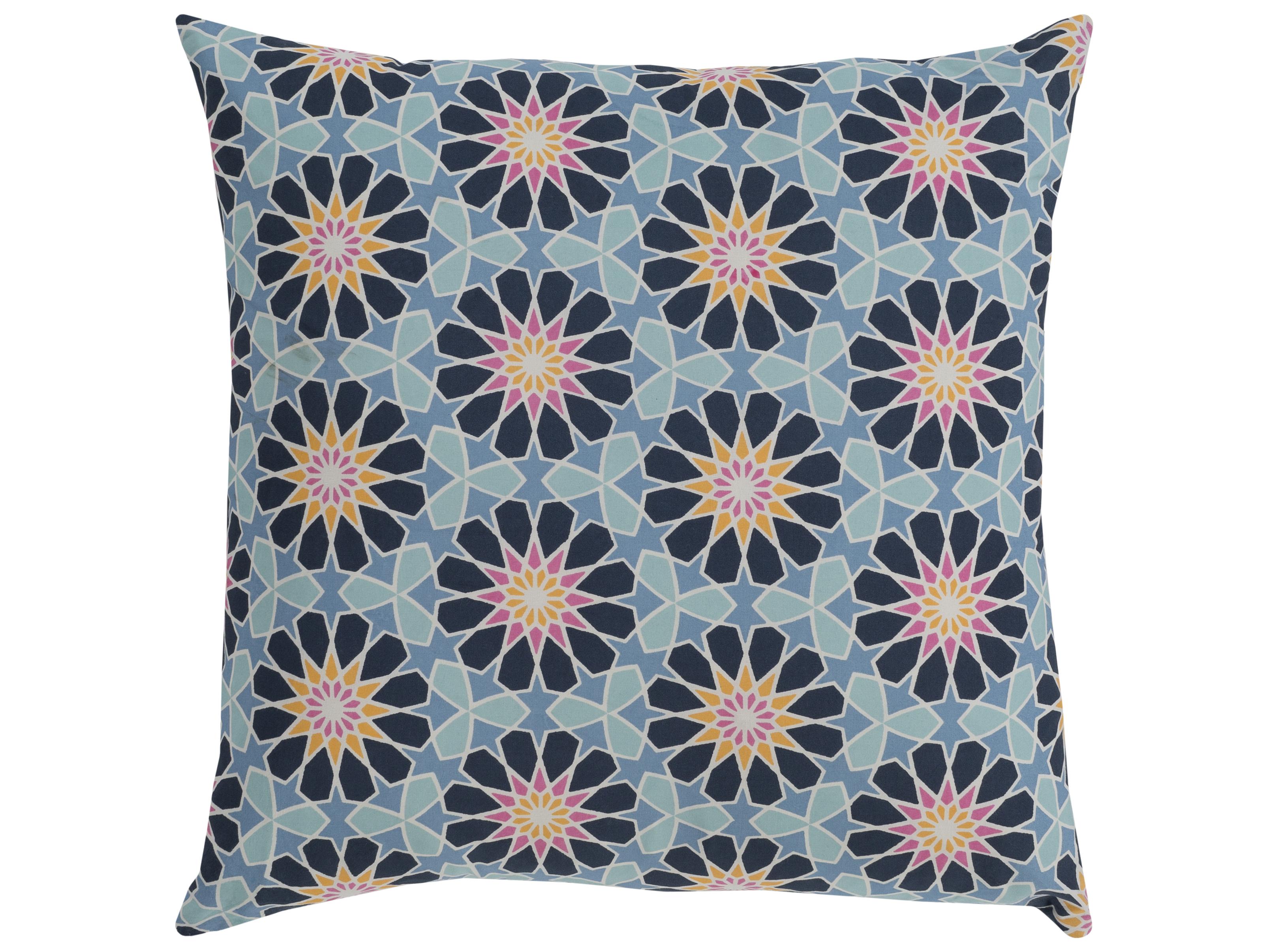 Surya Francesco Blue Pillow