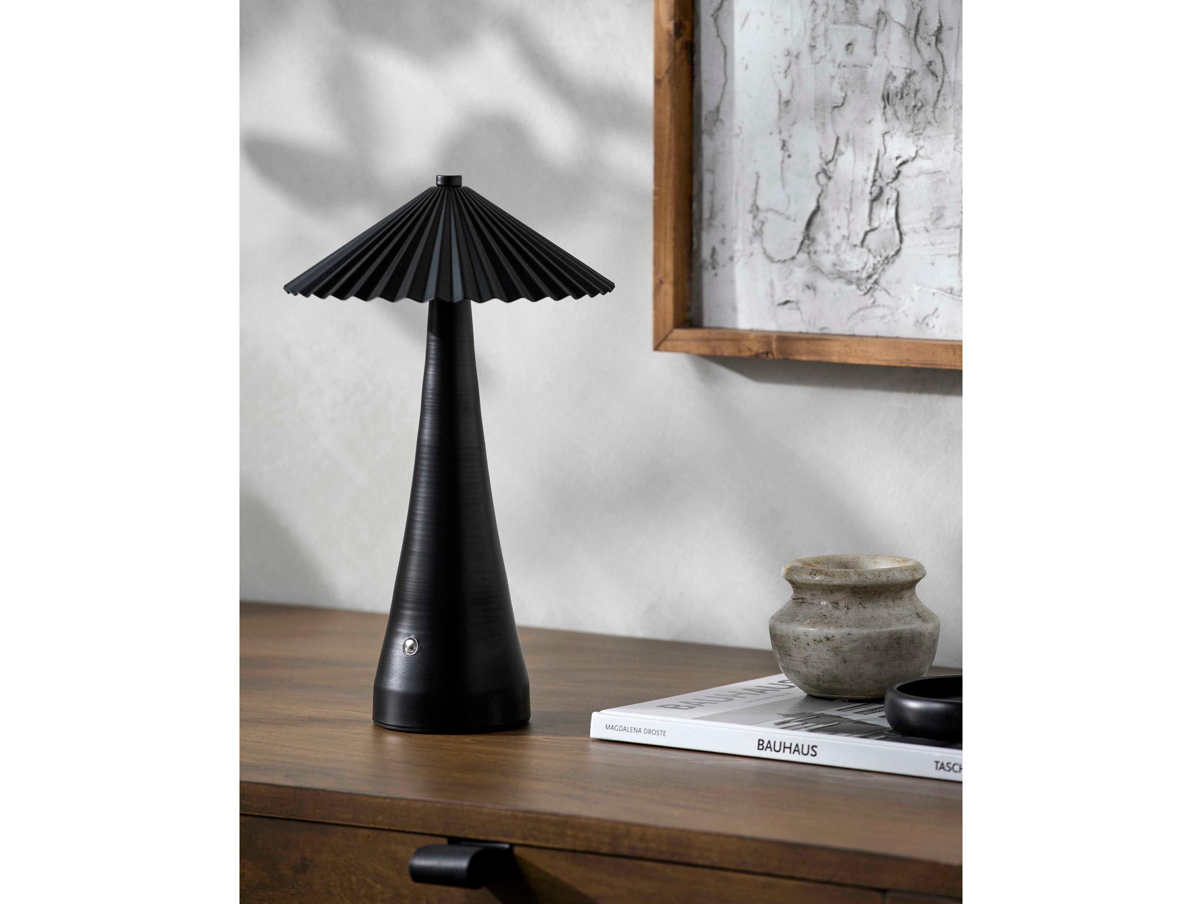 Surya Furnas Black Table Lamp