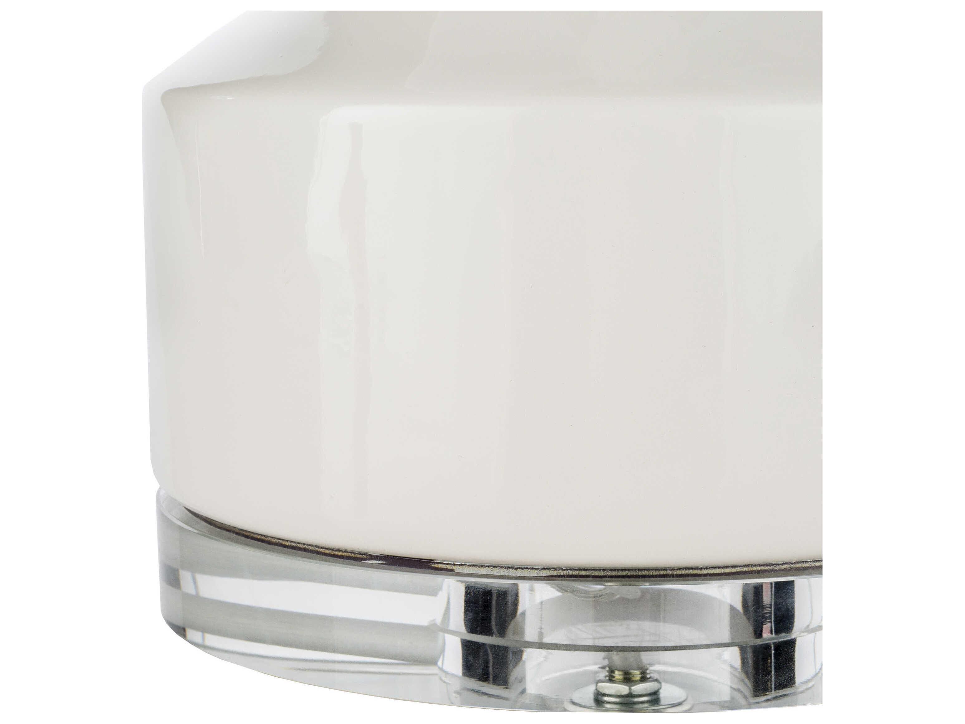 Surya Farris White Cotton Table Lamp