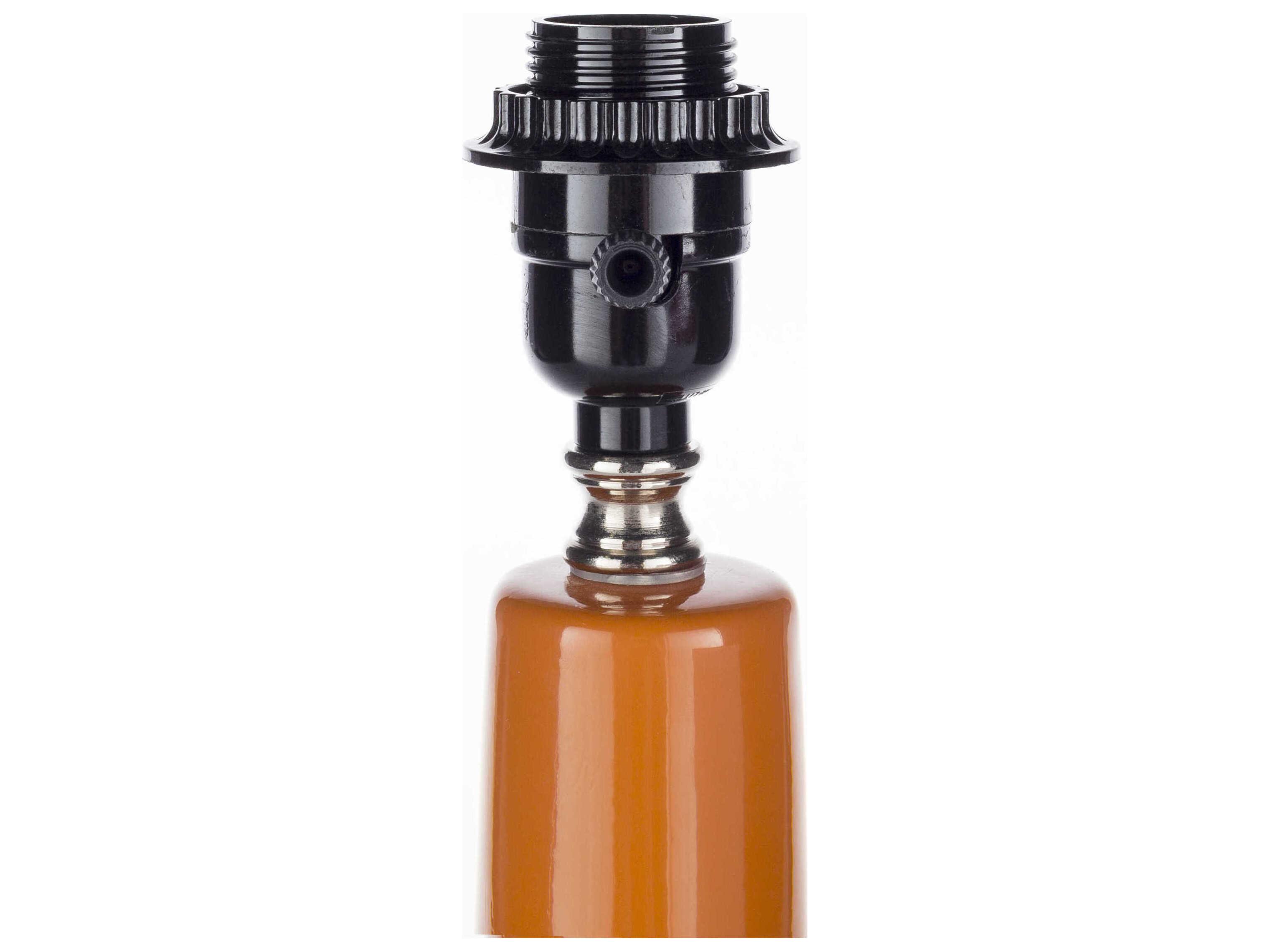 Surya Farris Orange White Cotton Table Lamp