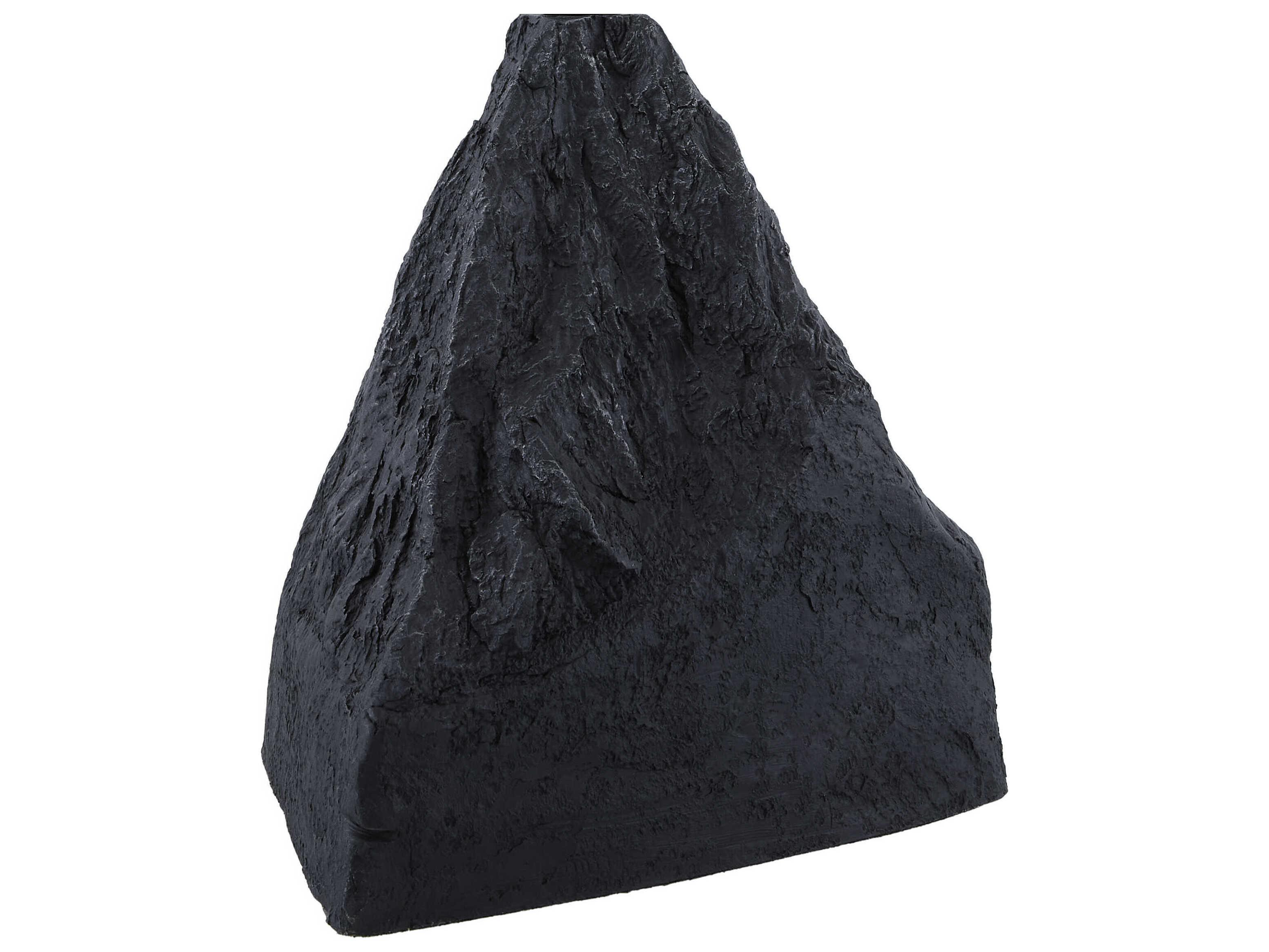 Surya Fuego Black White Linen Table Lamp