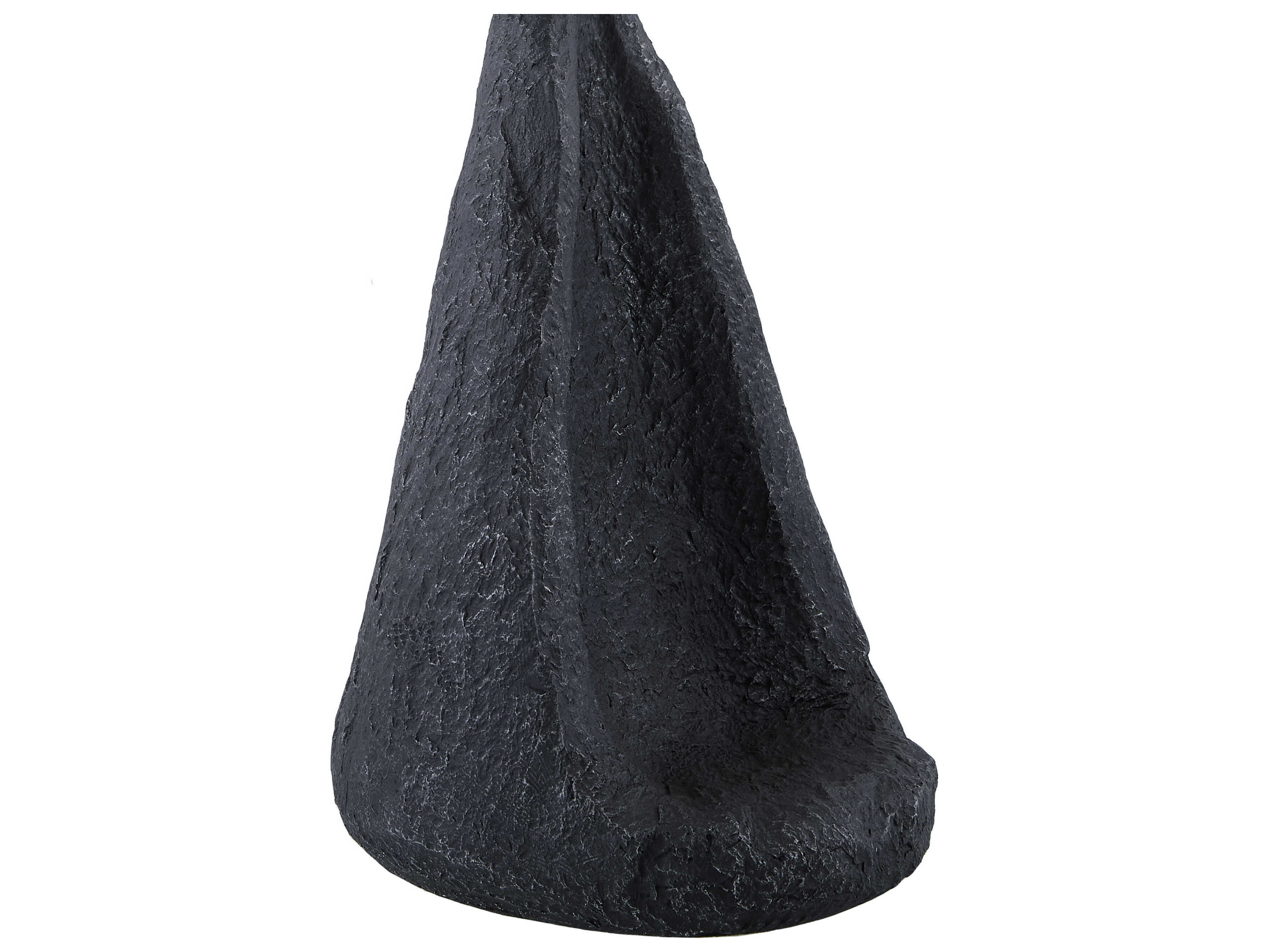 Surya Fuego Black White Linen Buffet Lamp