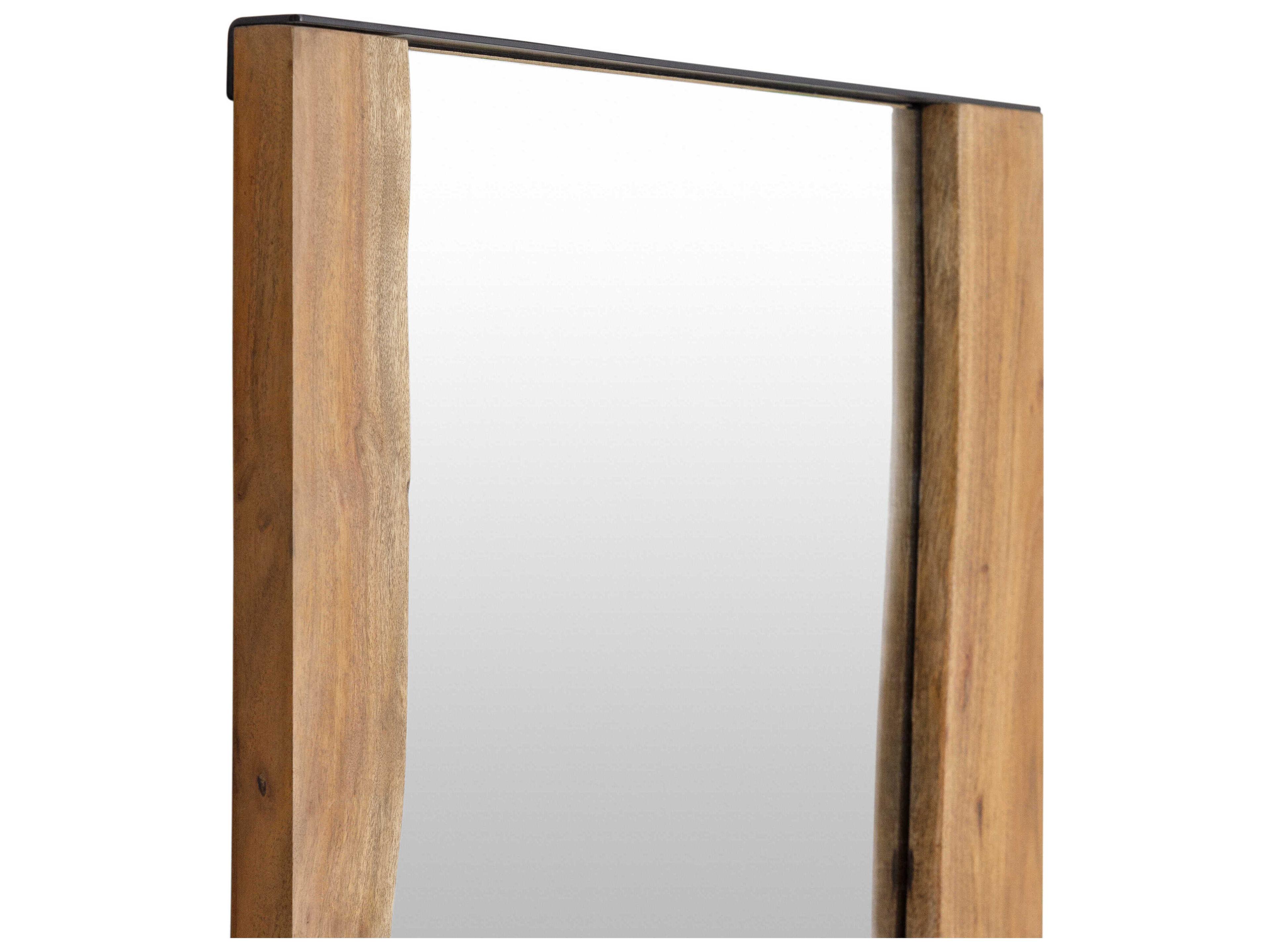 Surya Fujian Brown Rectangular Wall Mirror
