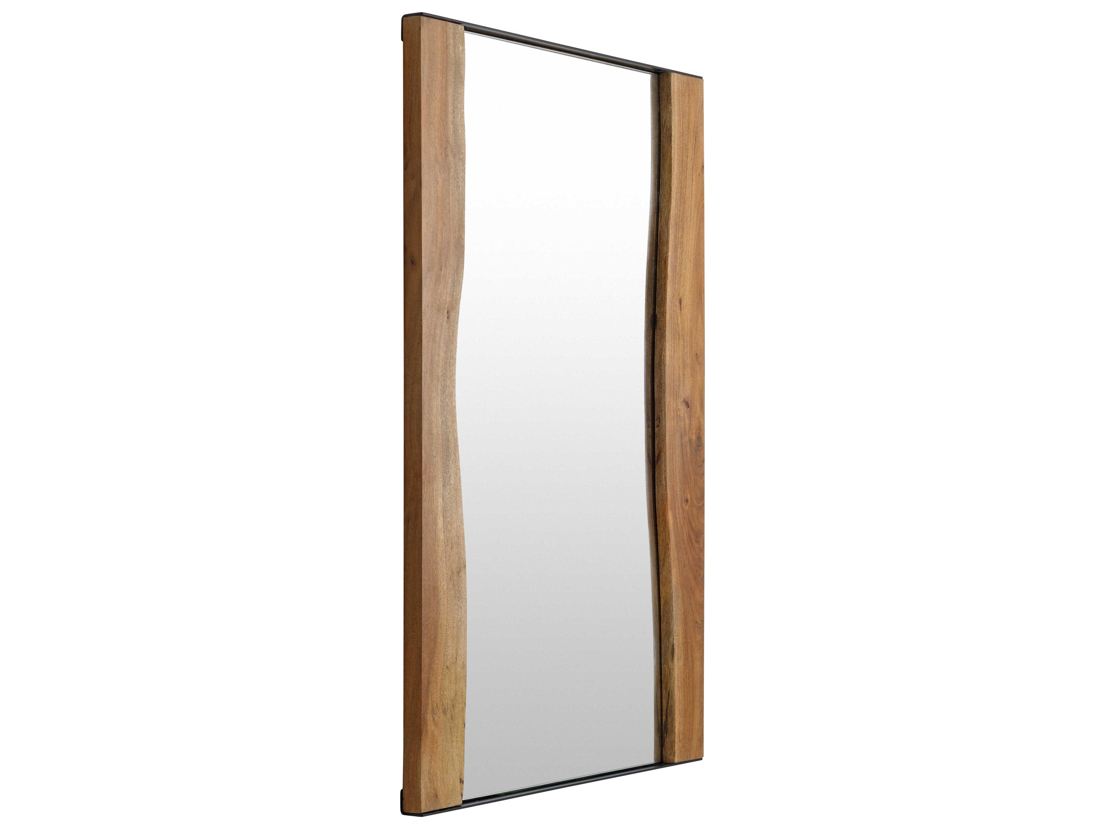 Surya Fujian Brown Rectangular Wall Mirror