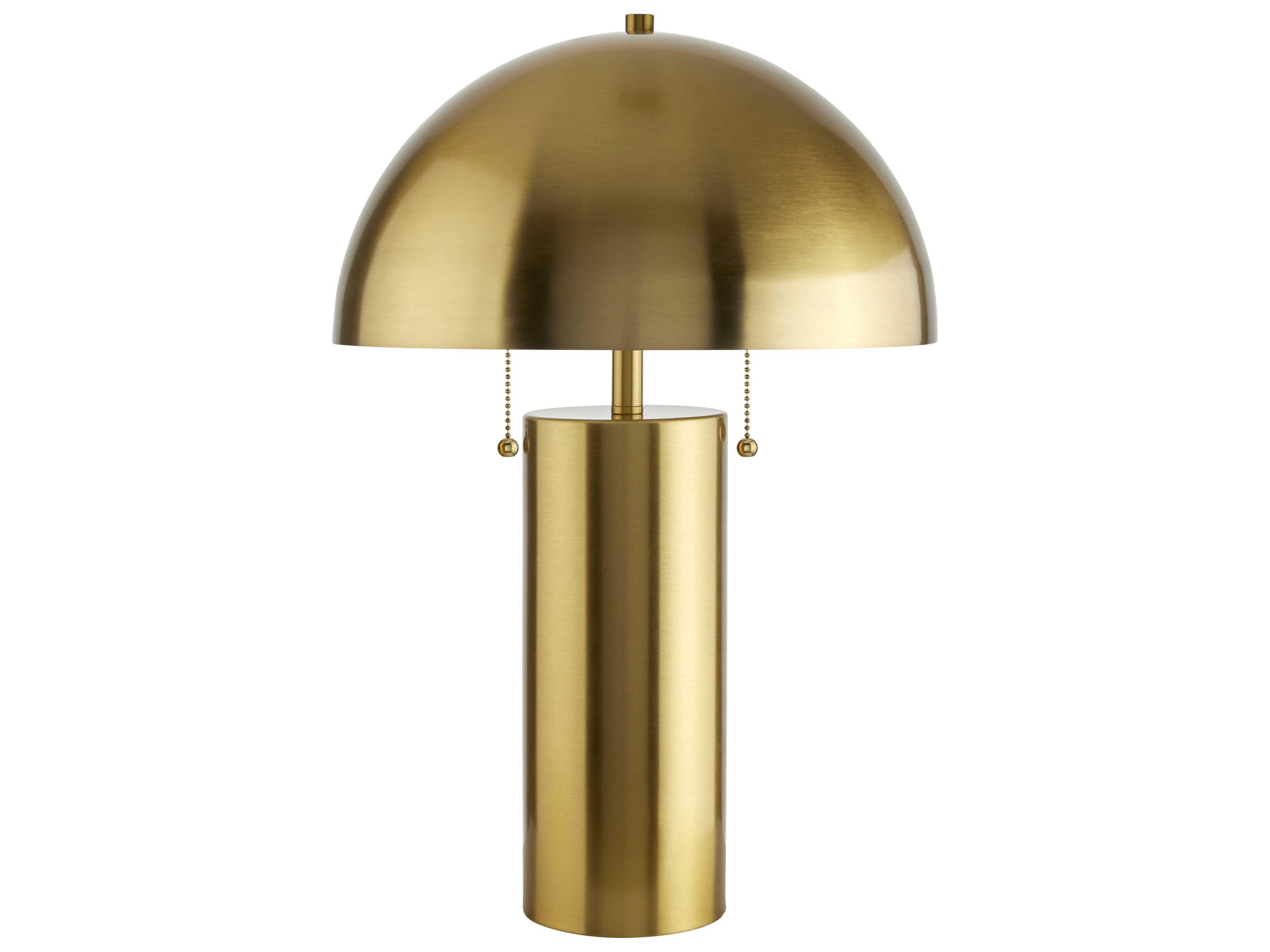 Surya Fungiaire Cord: Translucent Gold Table Lamp