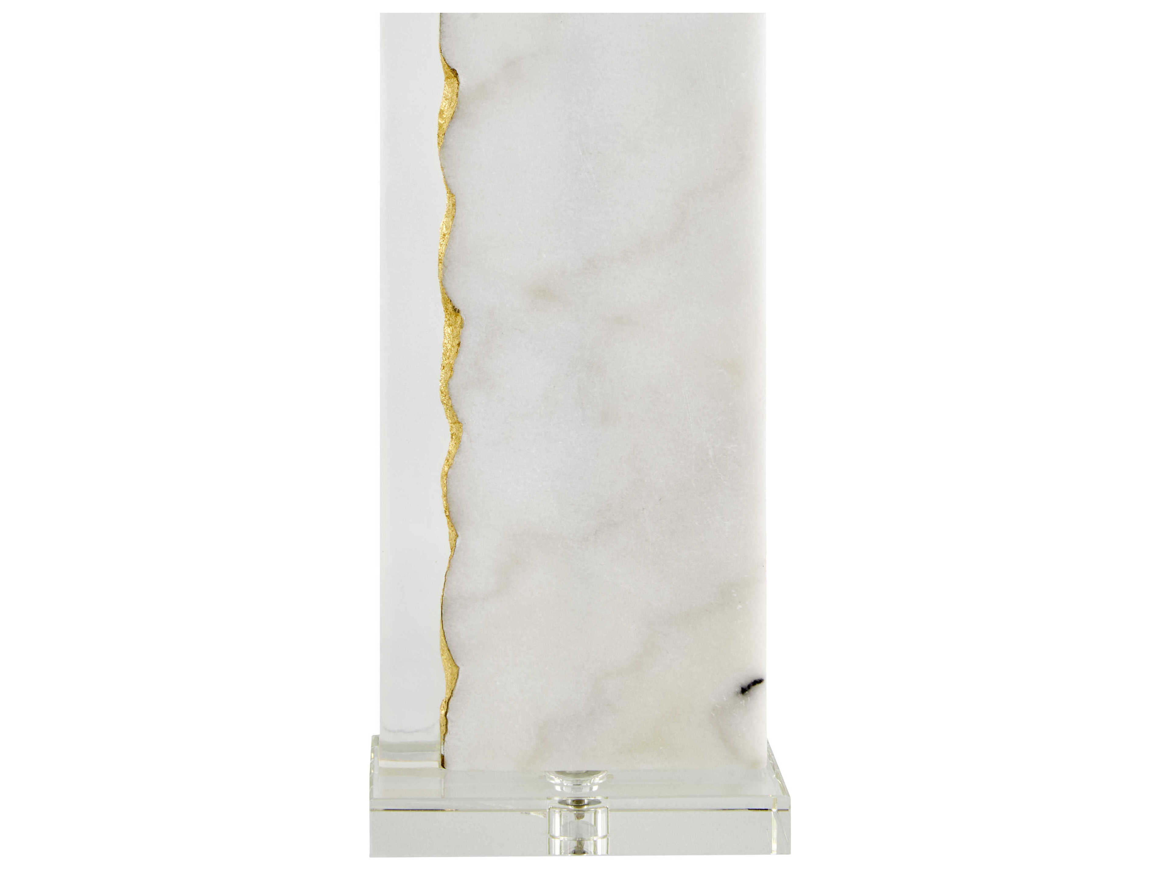 Surya Fivo White Linen Buffet Lamp