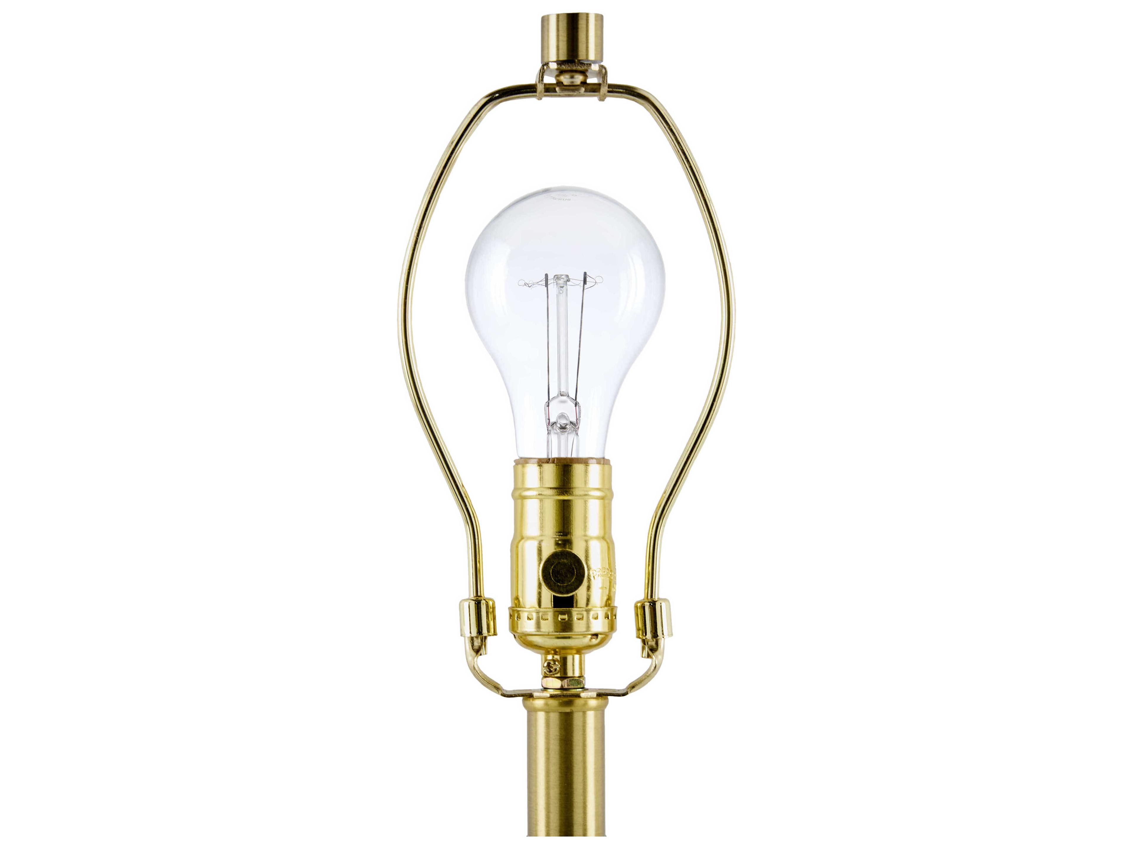 Surya Fivo White Linen Buffet Lamp