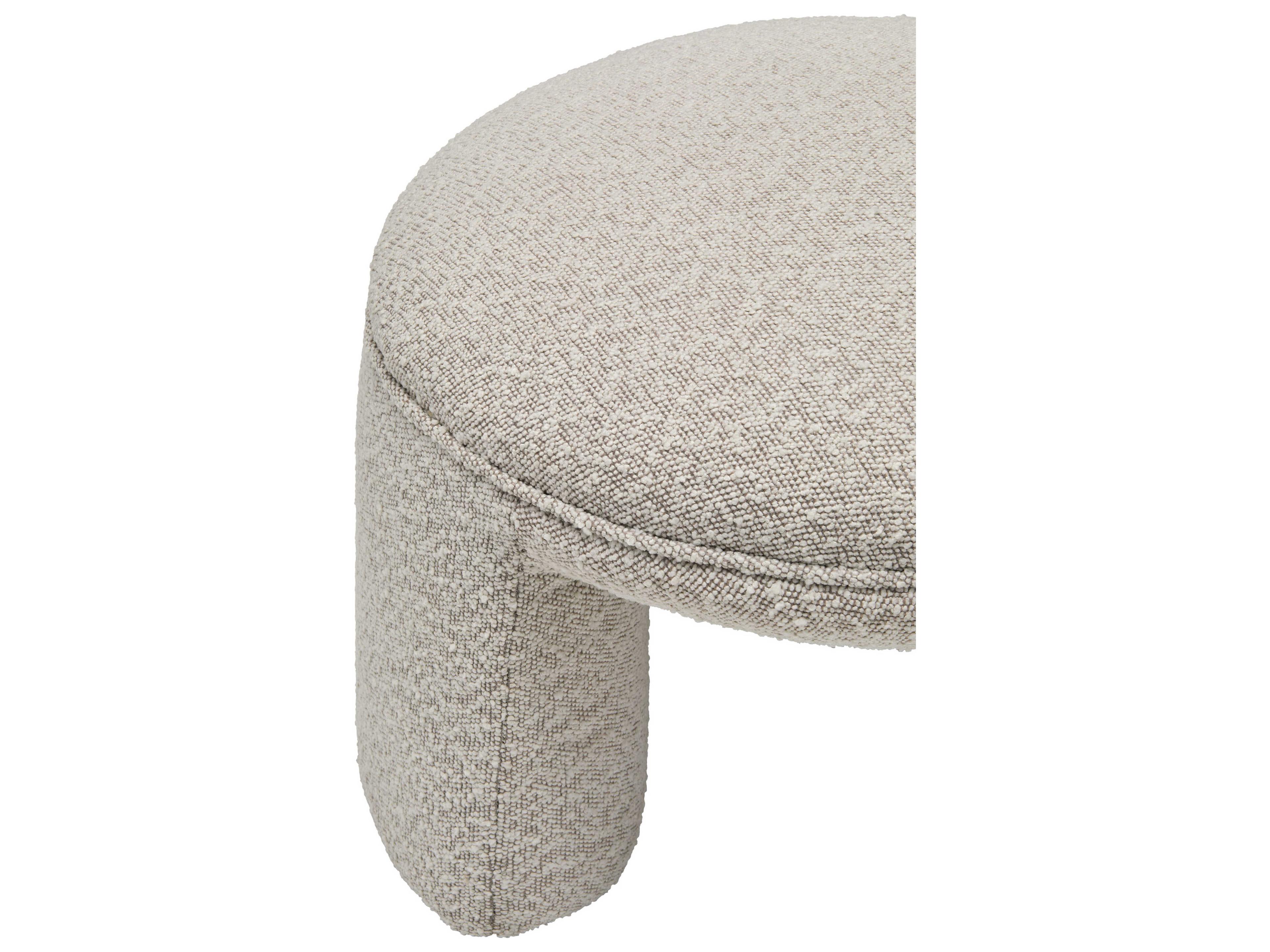 Surya Floyd Beige Upholstered Ottoman