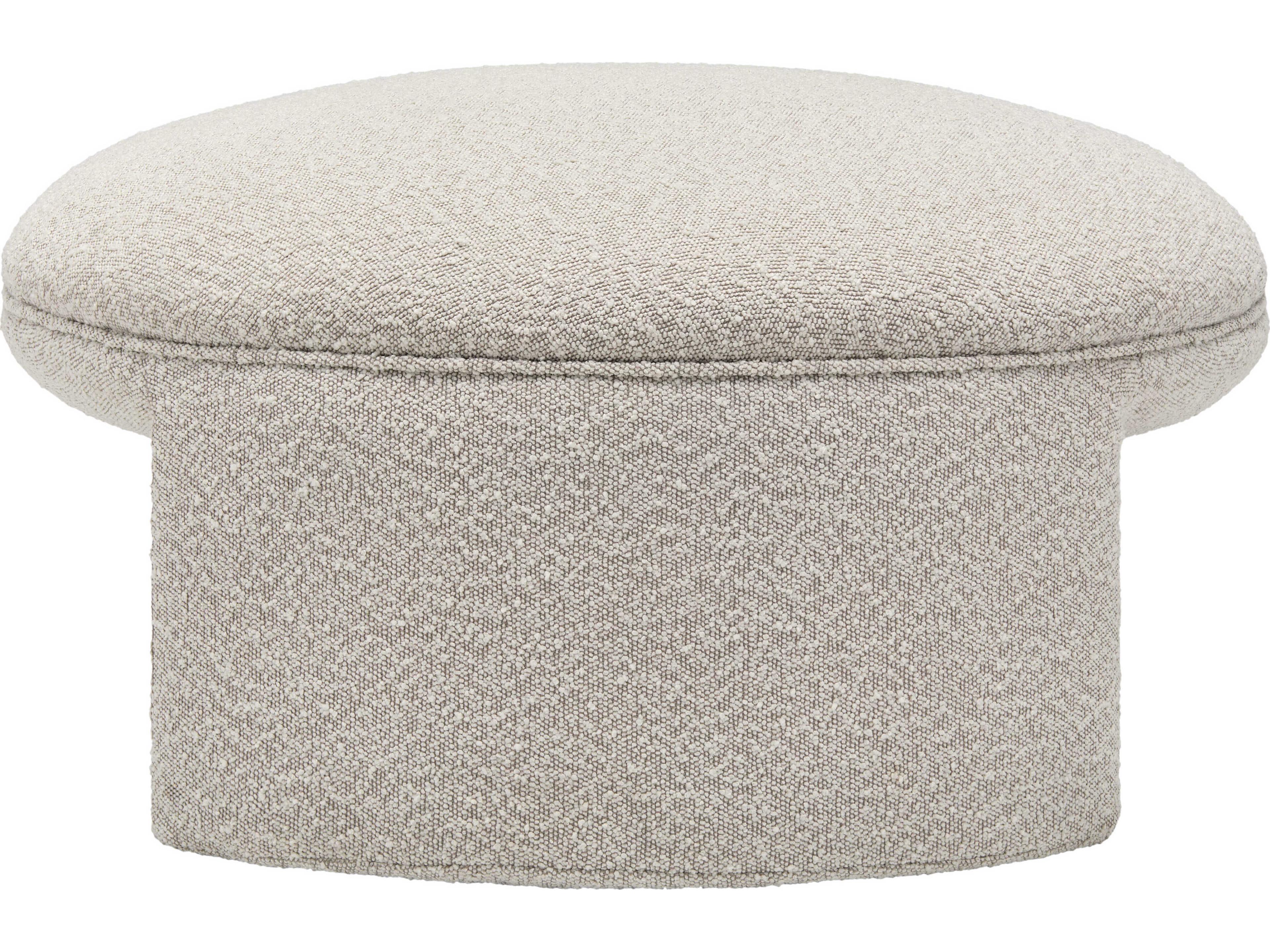 Surya Floyd Beige Upholstered Ottoman
