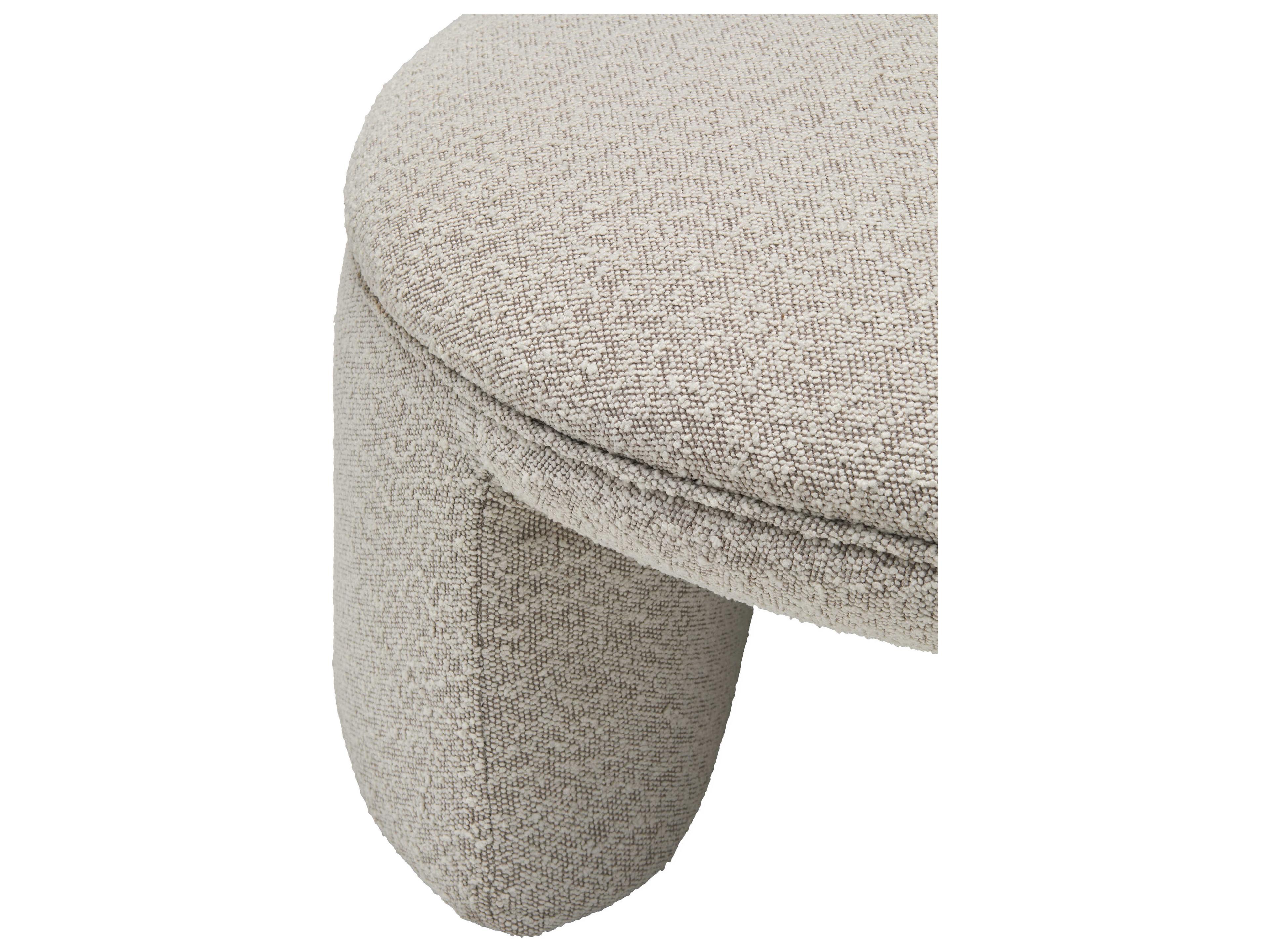 Surya Floyd Beige Upholstered Ottoman