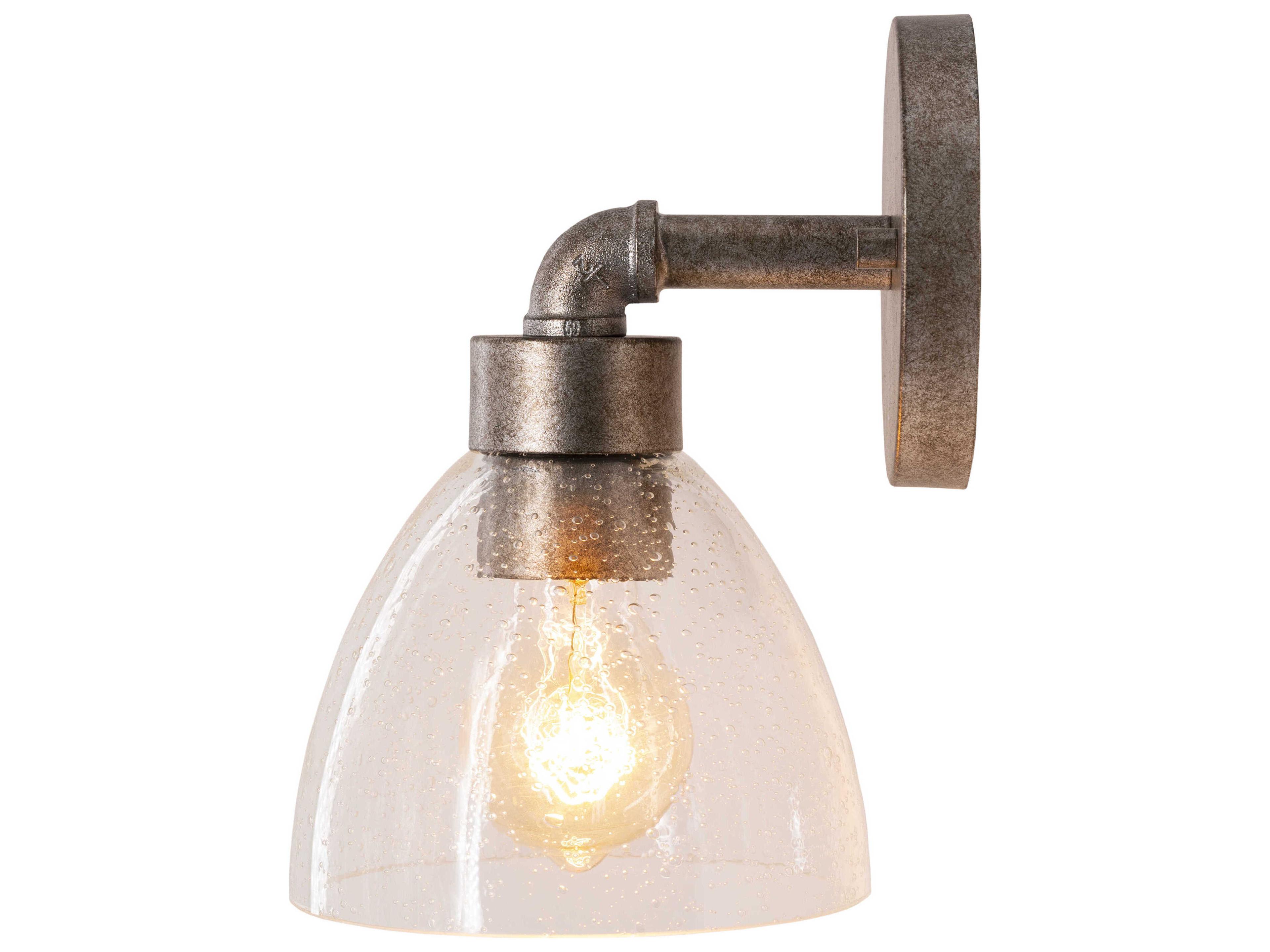 Surya Garter 1-Light Metallic Pewter Wall Sconce