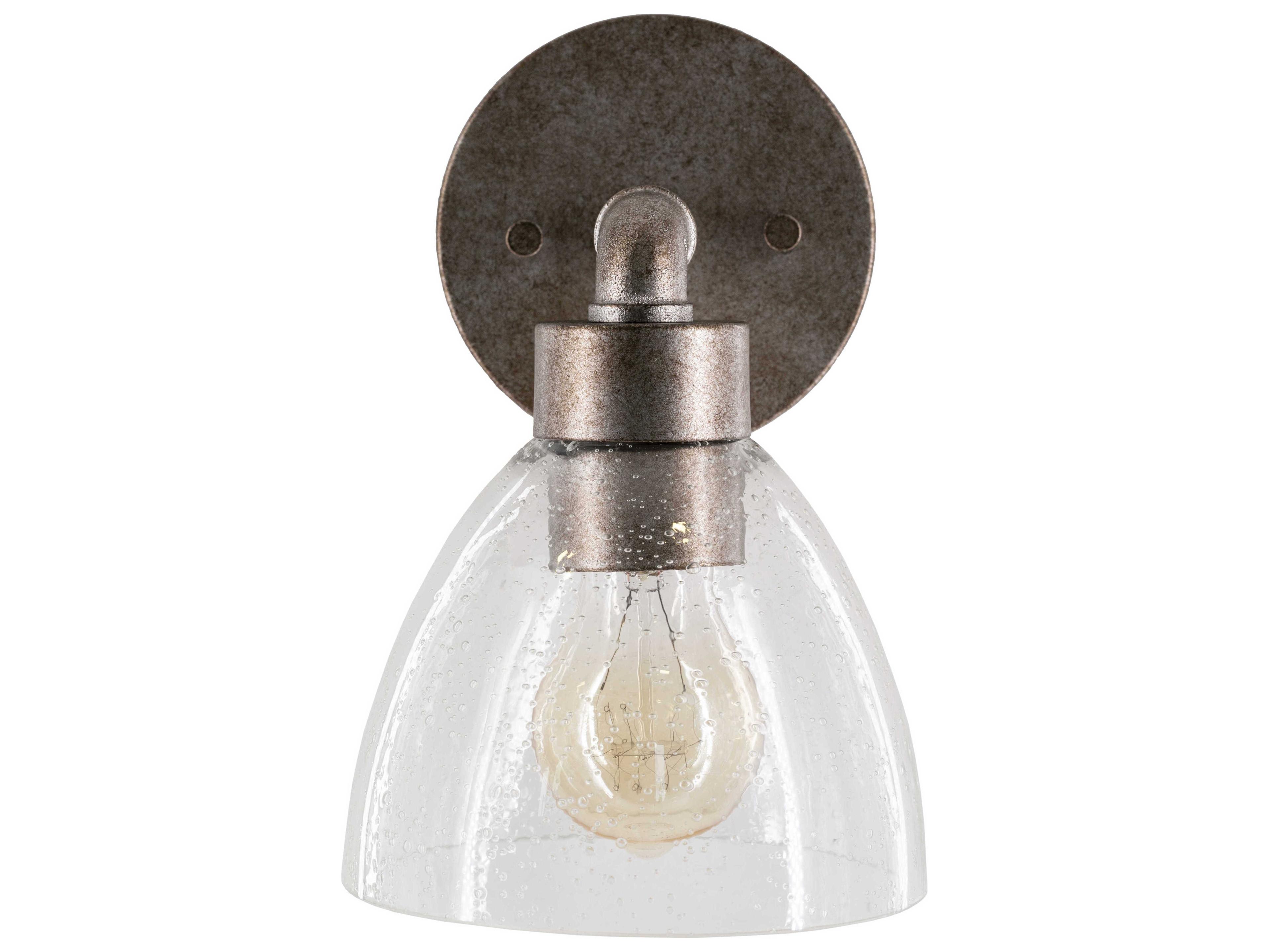 Surya Garter 1-Light Metallic Pewter Wall Sconce
