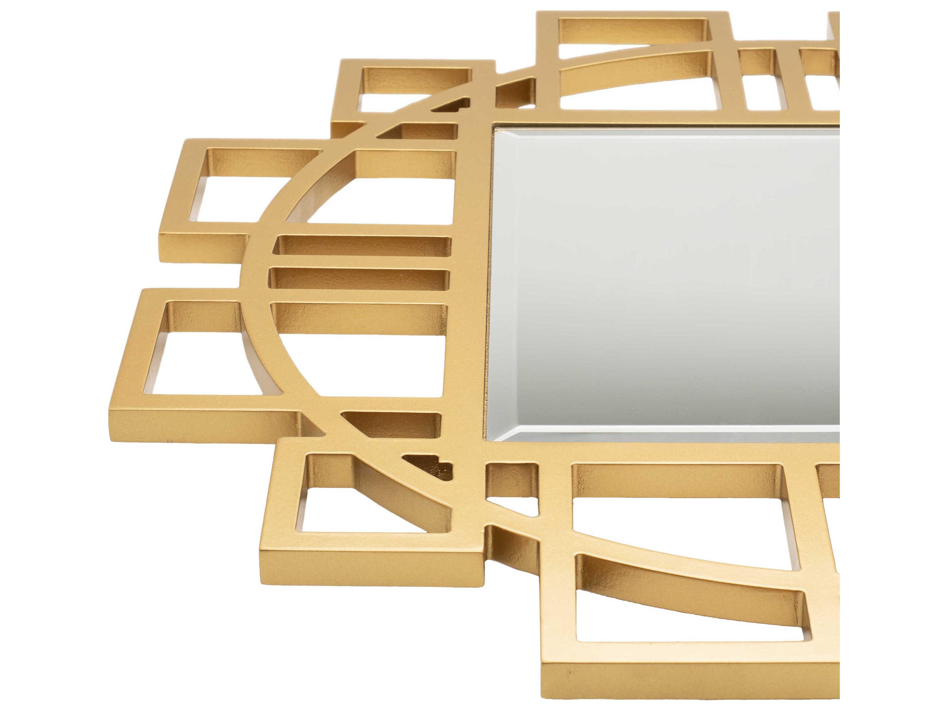 Surya Glasgow Gold Wall Mirror