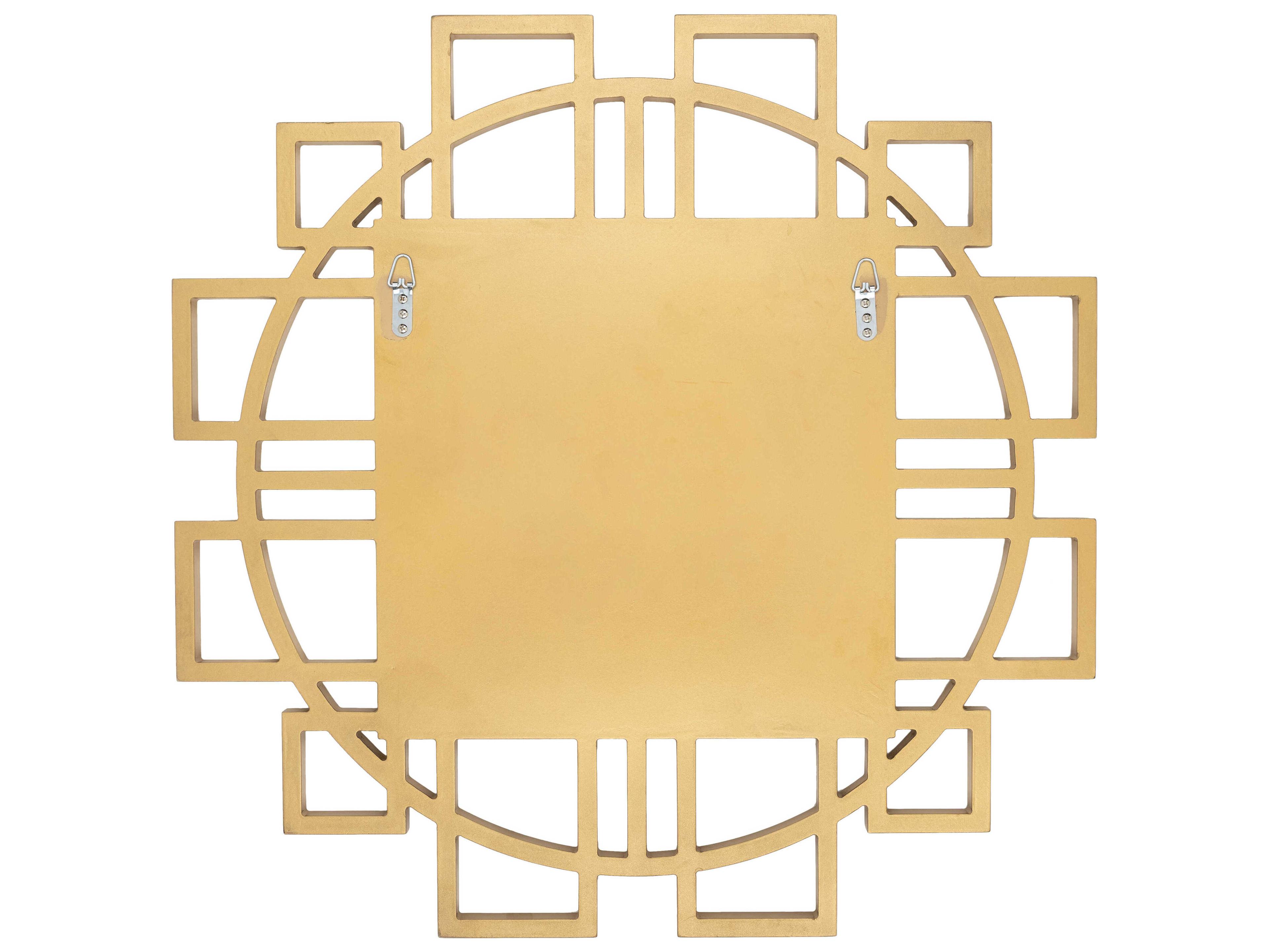 Surya Glasgow Gold Wall Mirror