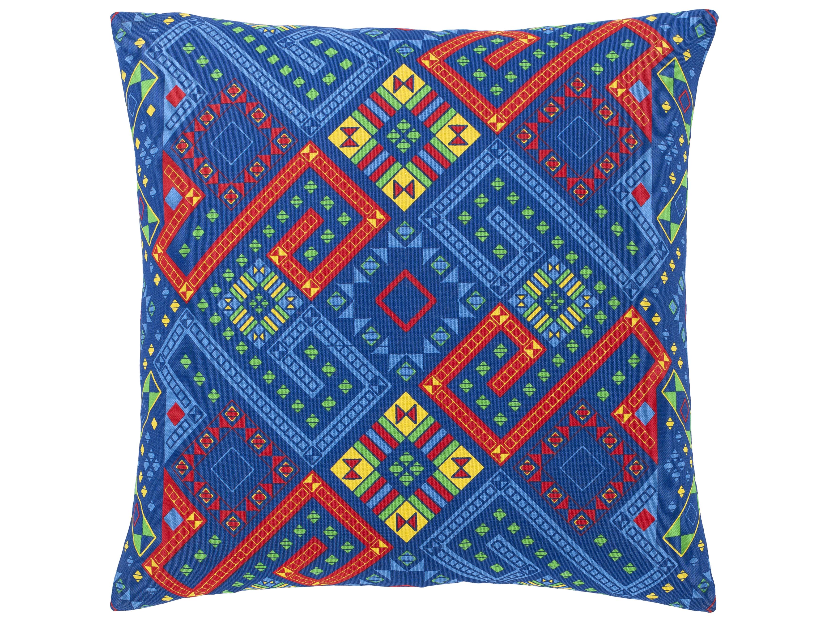 Surya Global Brights Blue Pillow