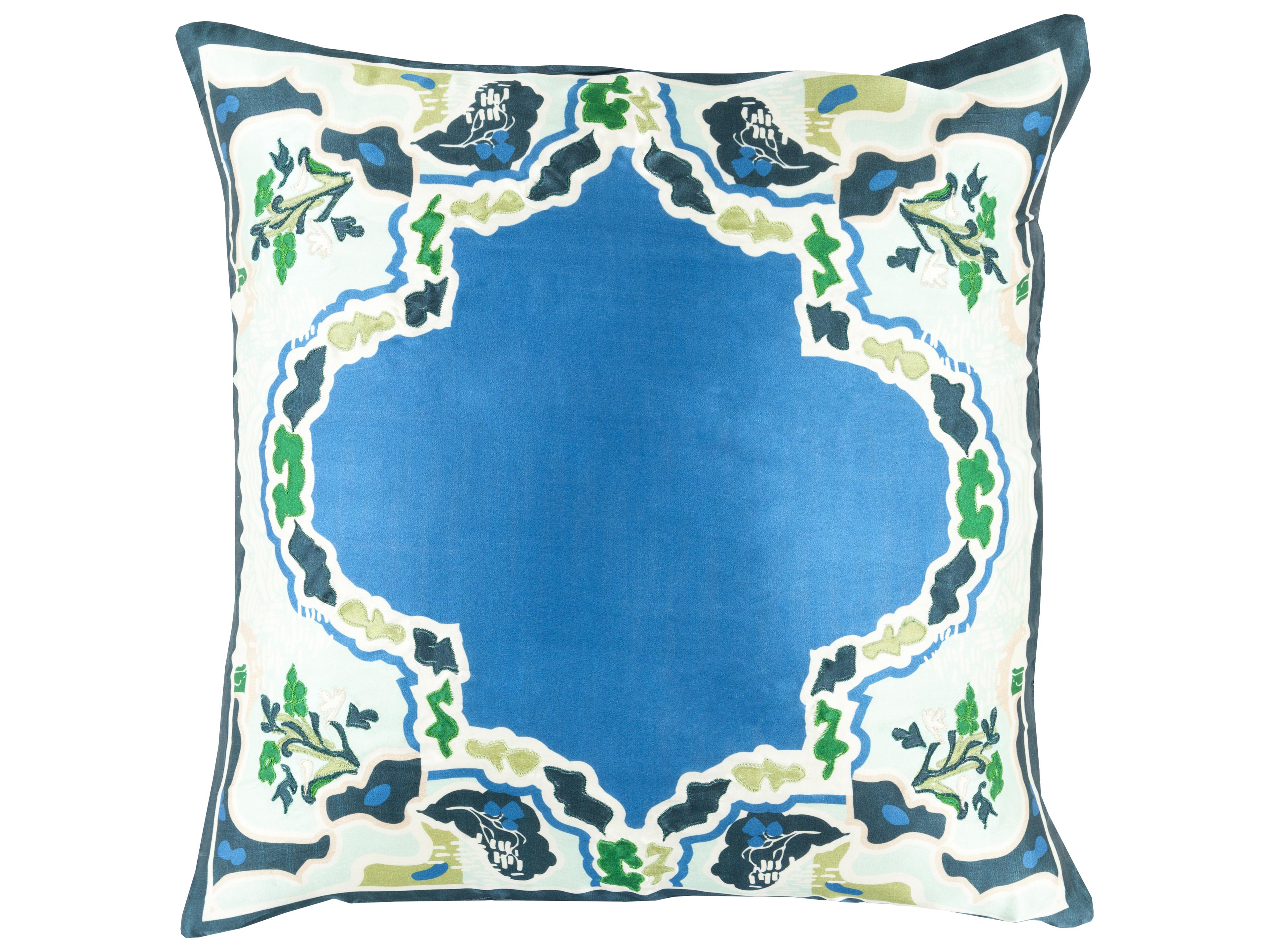 Surya Geisha Deep Teal Pillow