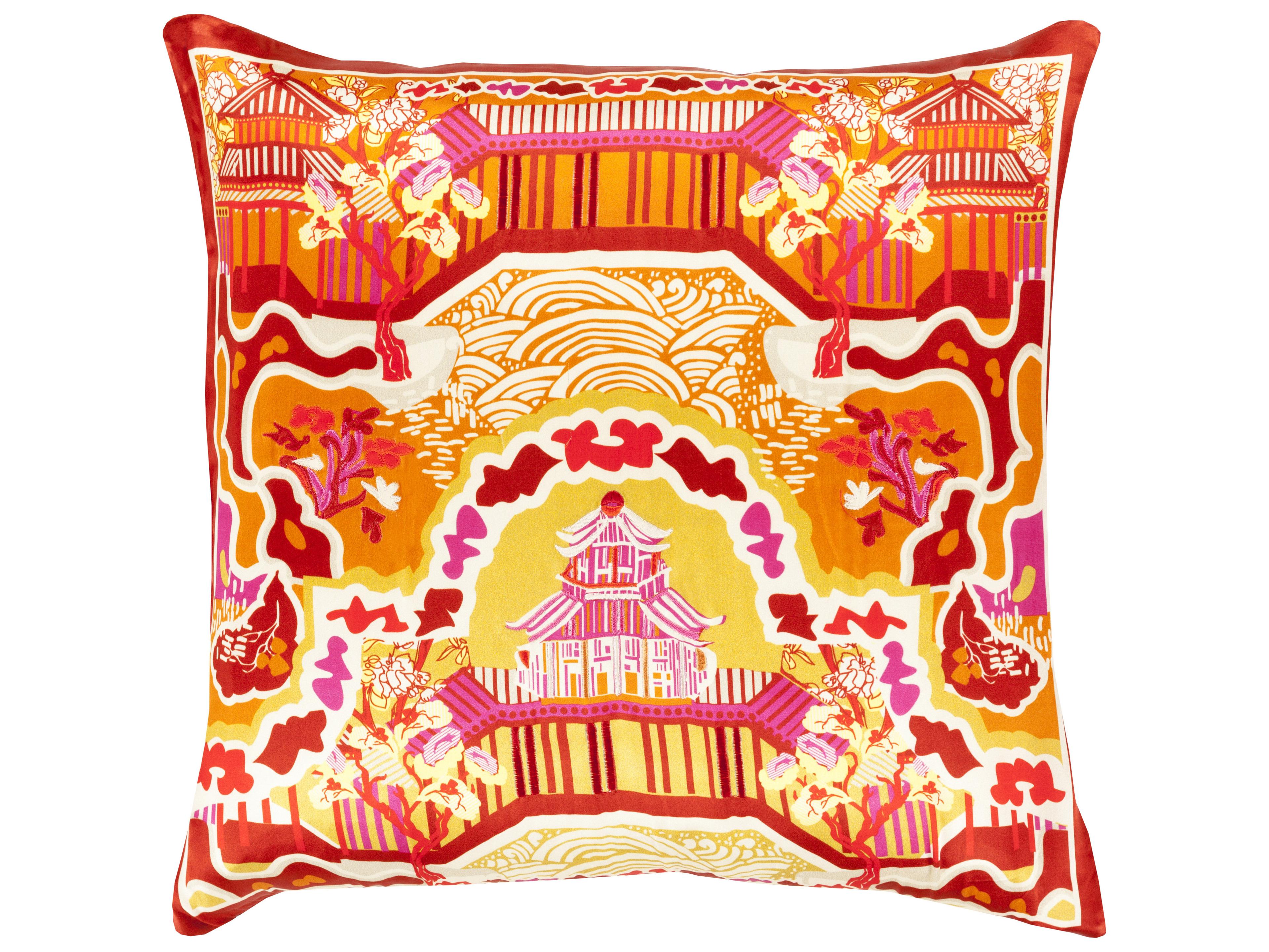 Surya Geisha Plum Pillow