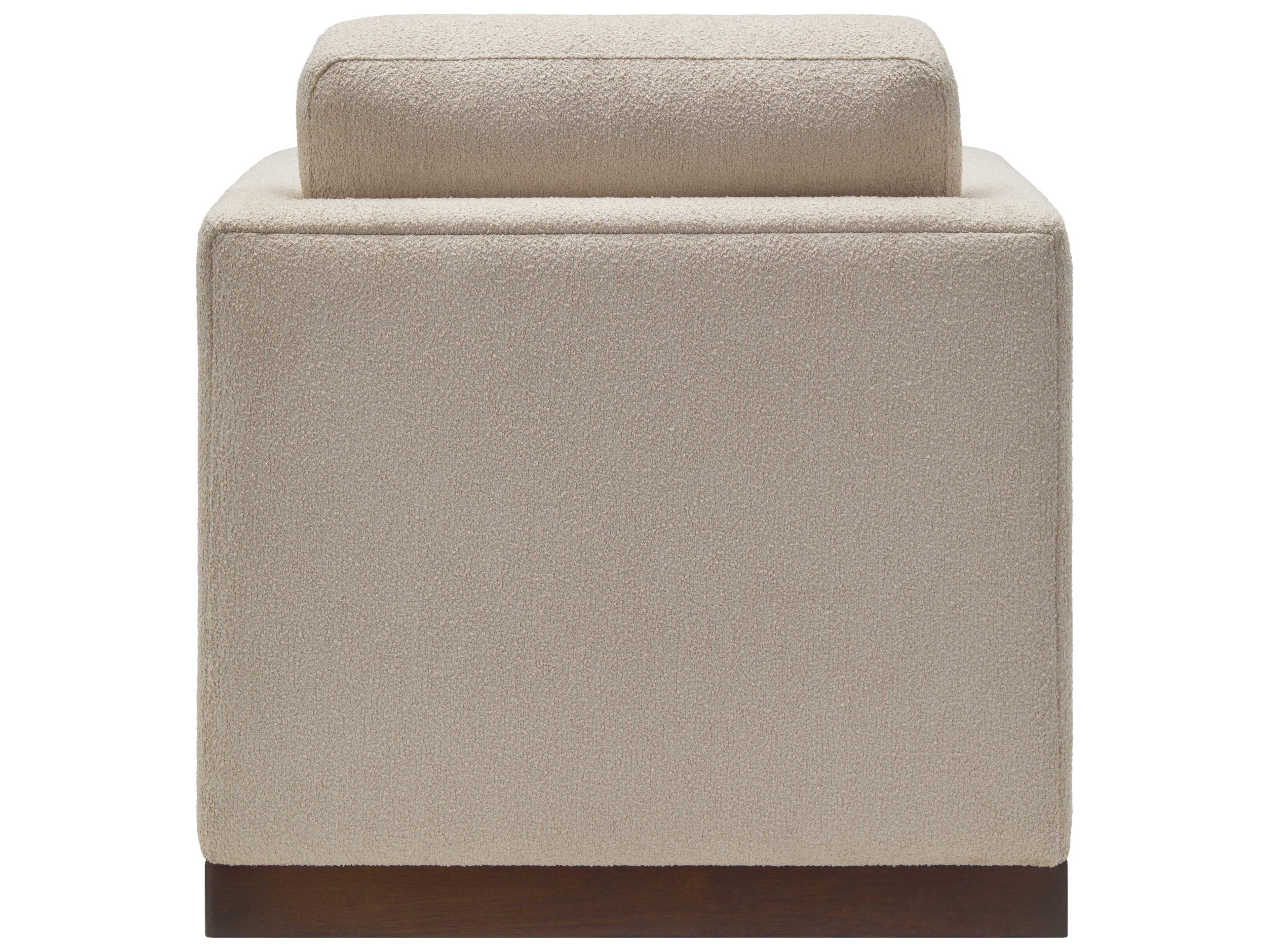 Surya Glendon Swivel Beige Accent Chair