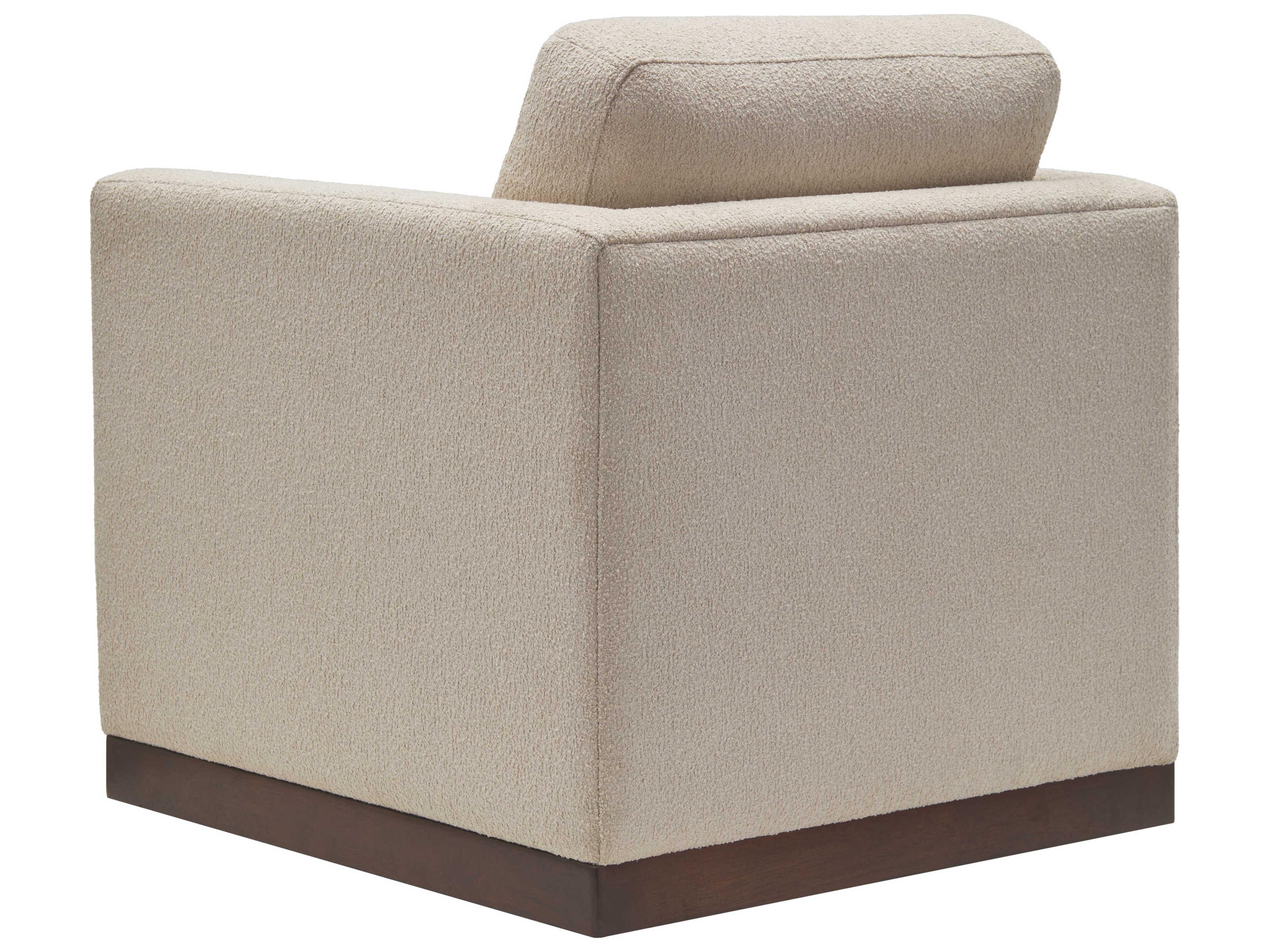 Surya Glendon Swivel Beige Accent Chair