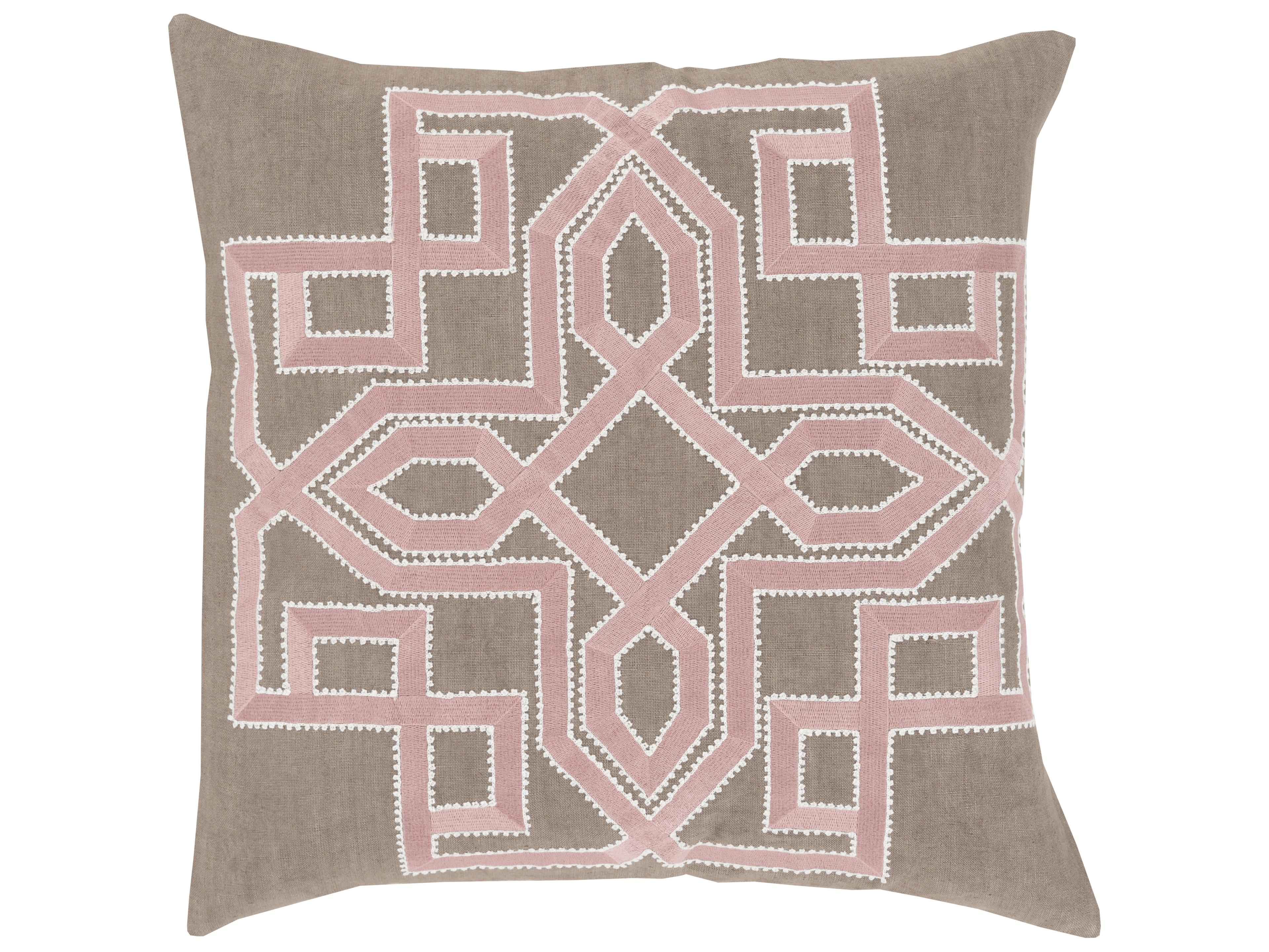 Surya Gatsby Light Brown Pillow