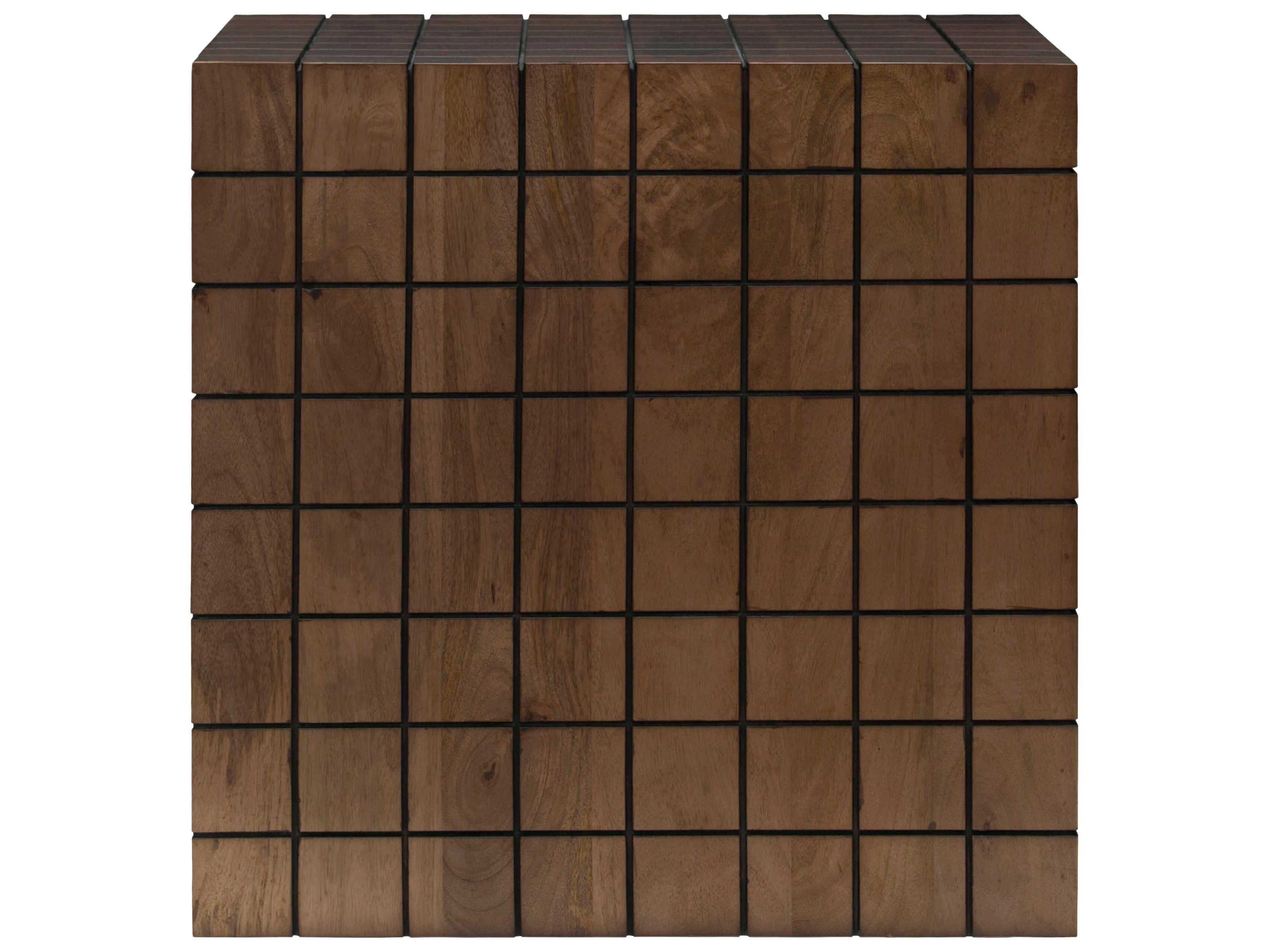 Surya Geldrey Square Wood Brown End Table