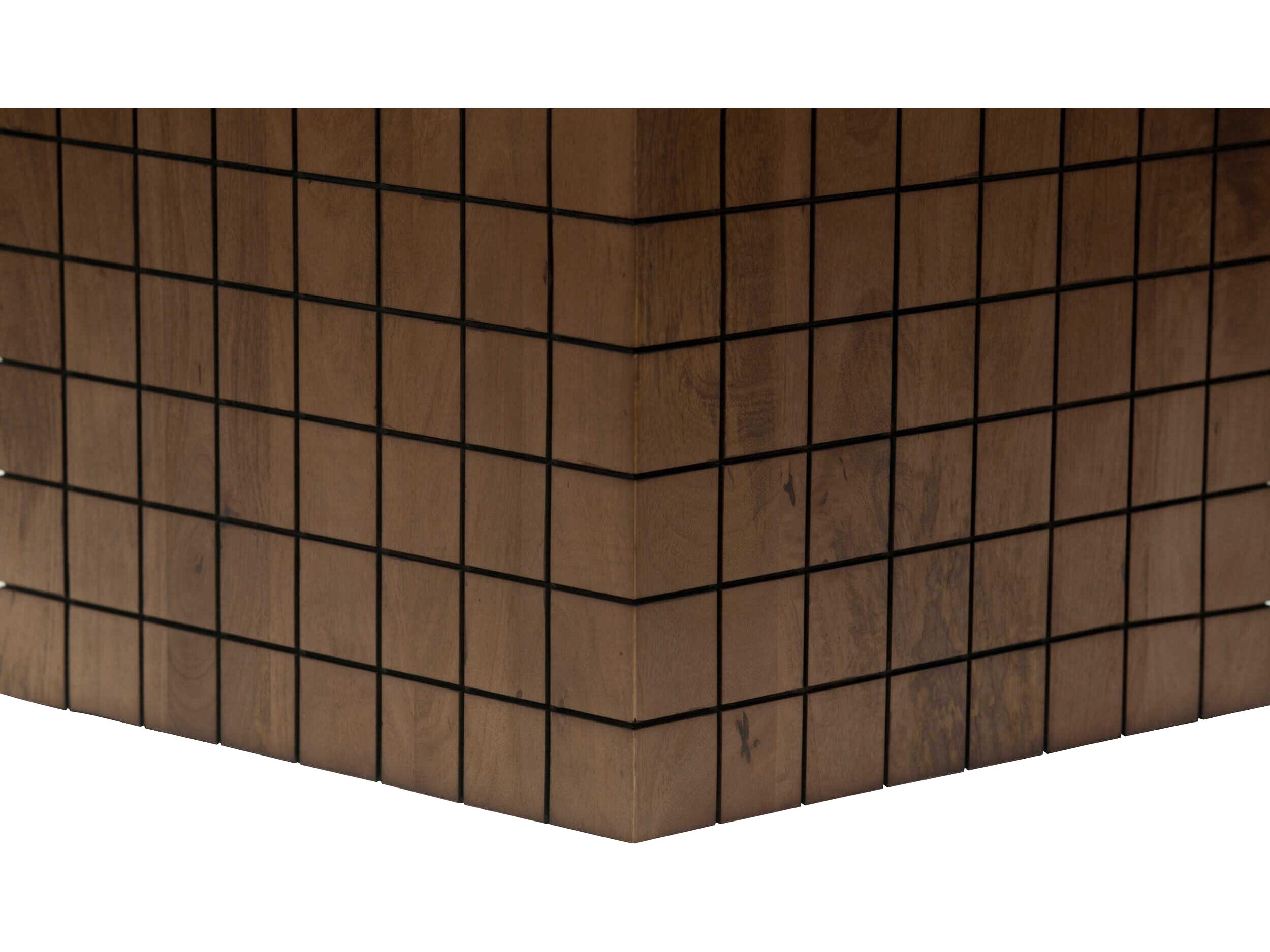 Surya Geldrey Square Wood Brown End Table